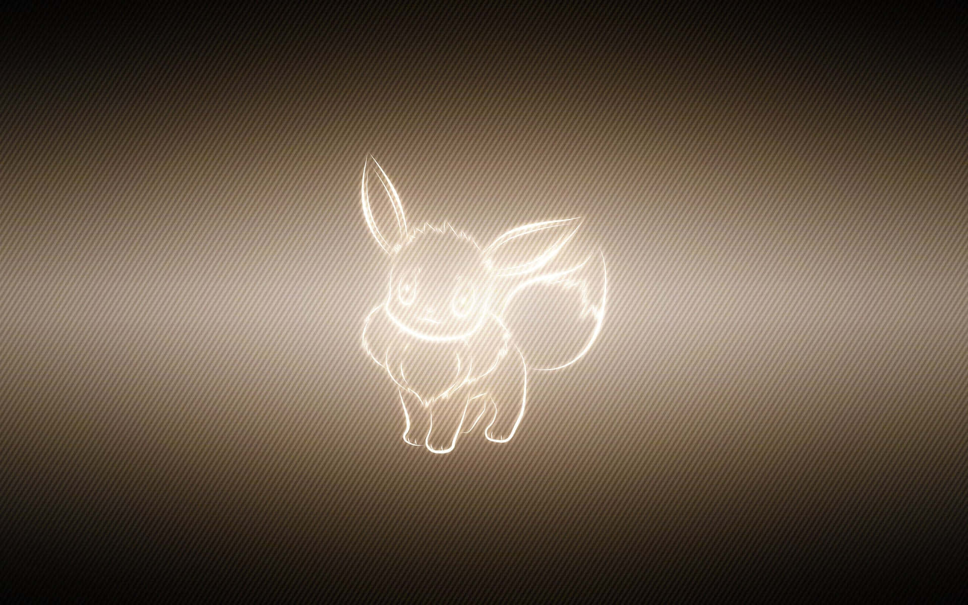 Eevee Illuminated Outline Pokemon Art Background