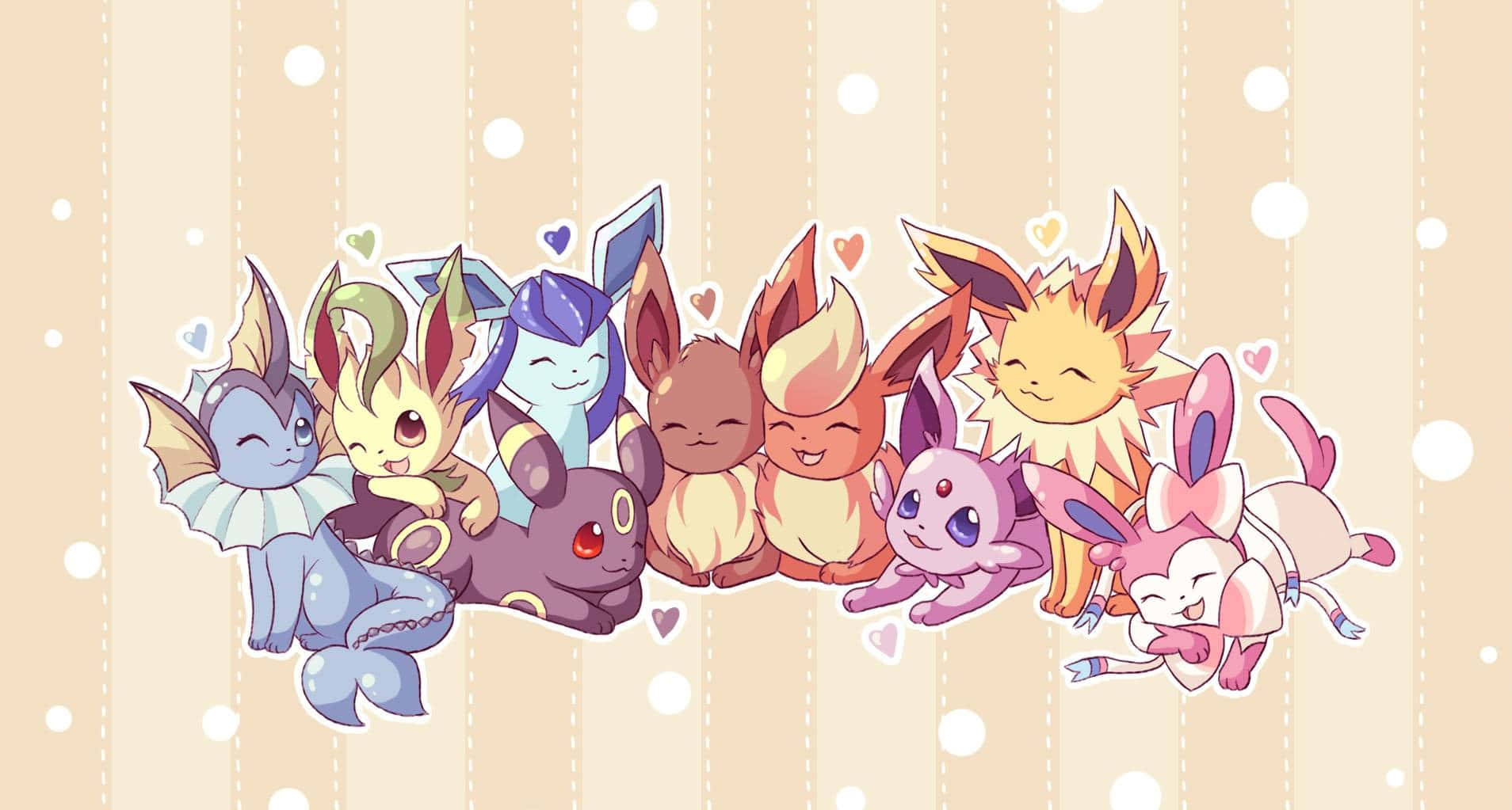 Eevee Is An Ever-evolving Pokemon In The Pokemon World. Background
