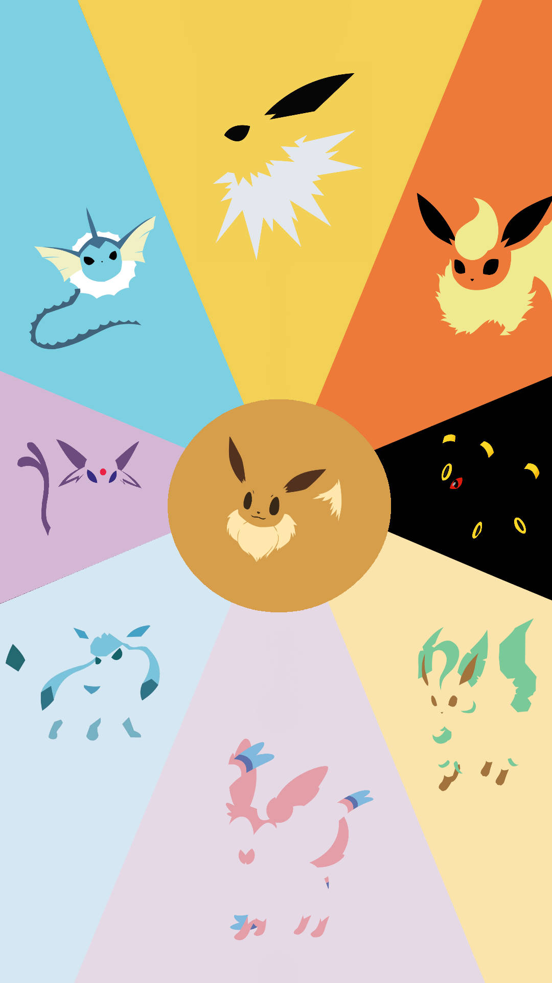 Eevee Minimalist Art Iphone Background