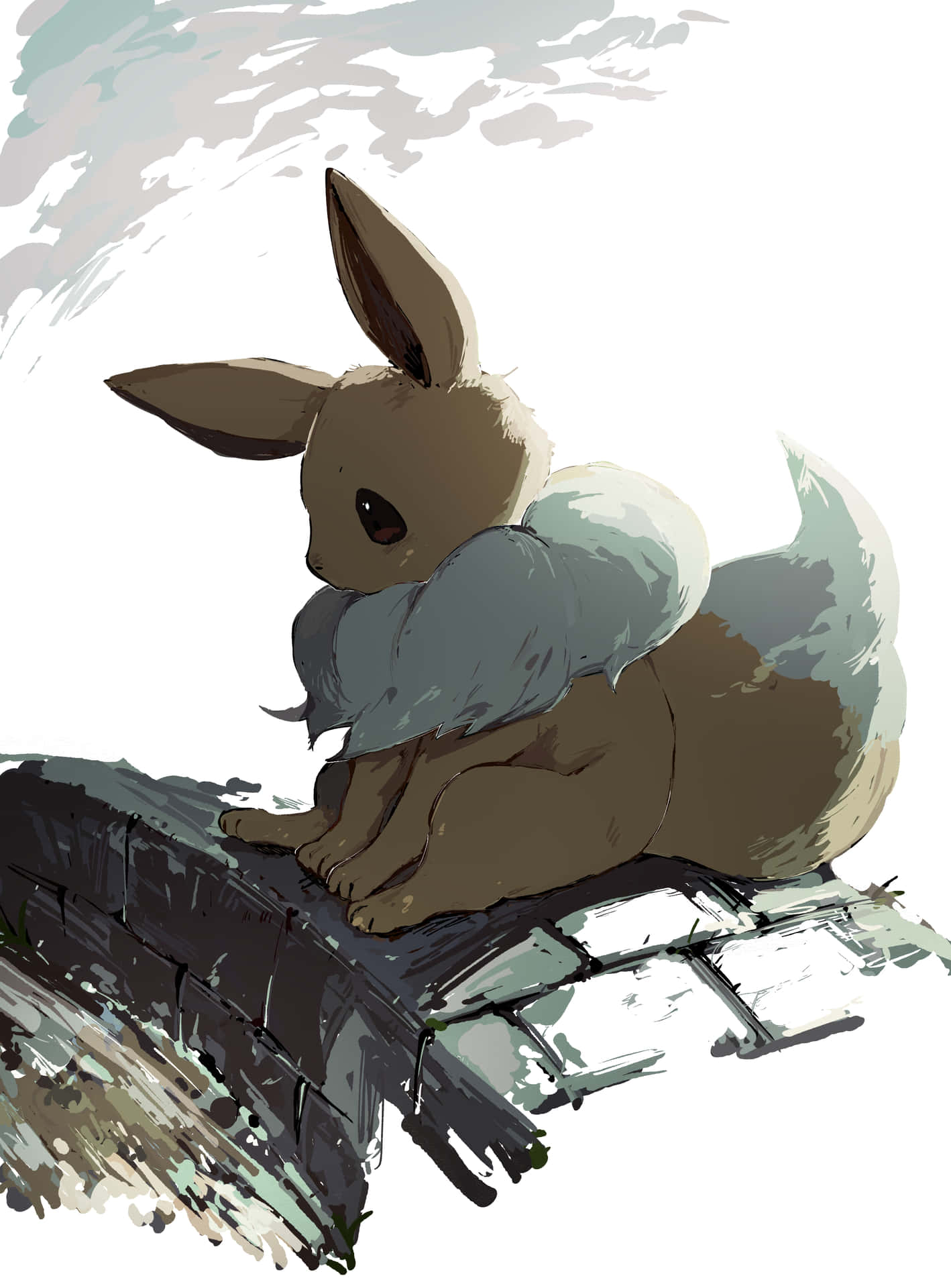 Eevee Pokemon Artistic Rendering Background