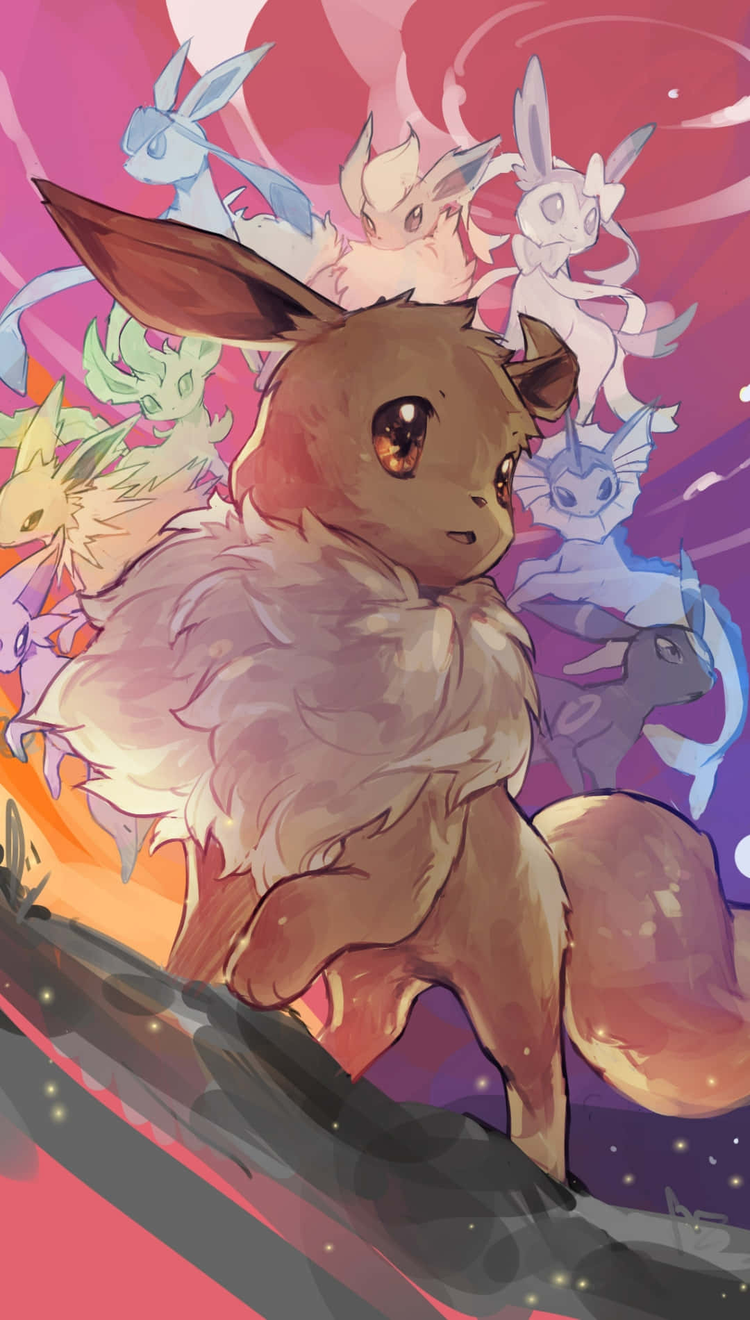 Eeveeand Evolutions Artwork