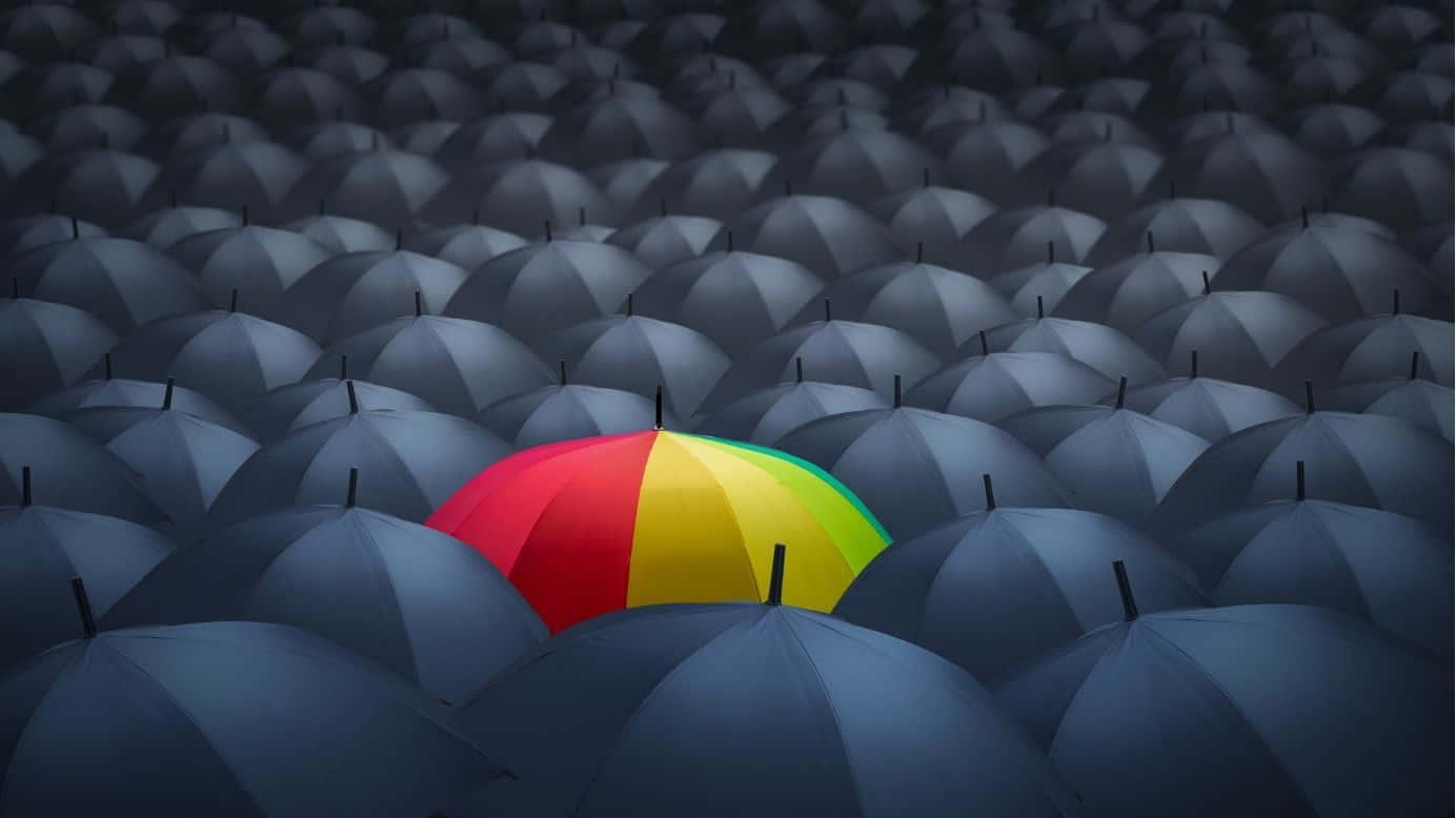 Effective Colored Umbrella [wallpaper] Background