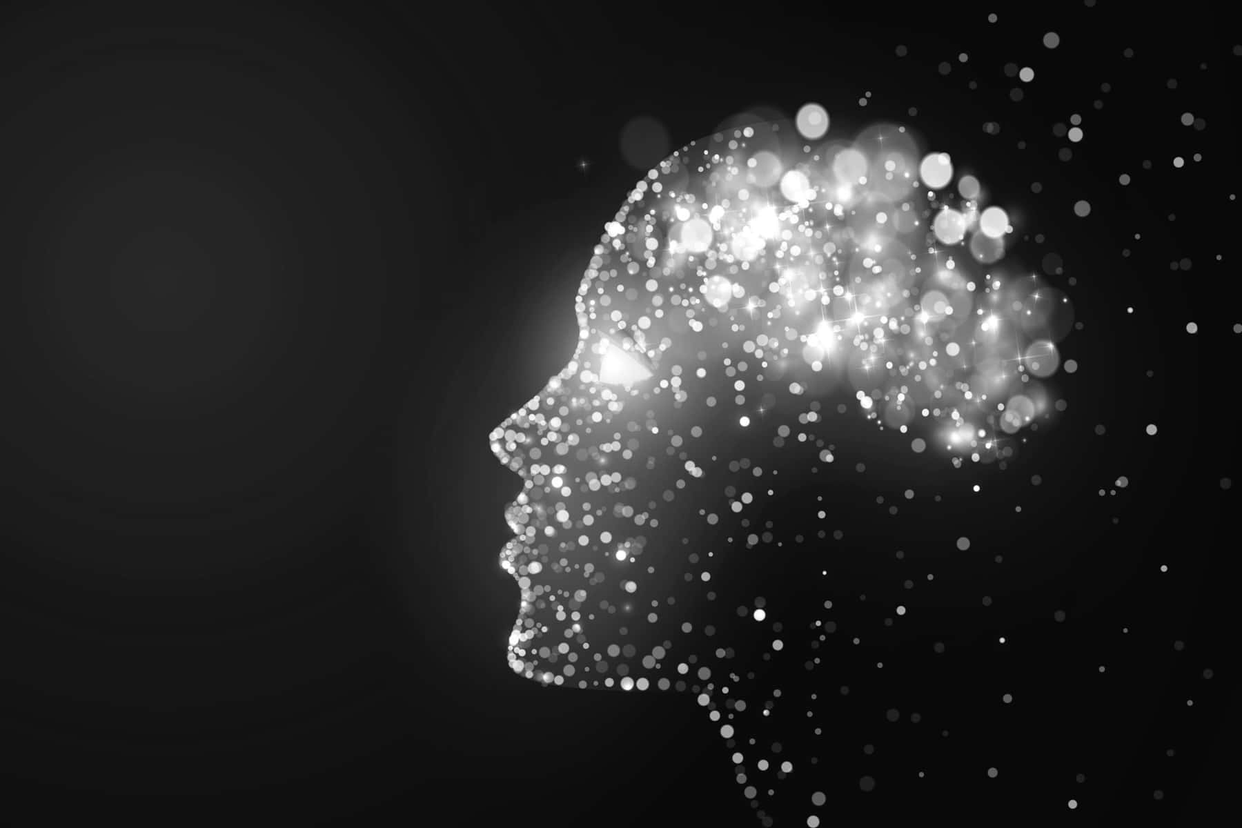 Effective Glowing Head [wallpaper] Background
