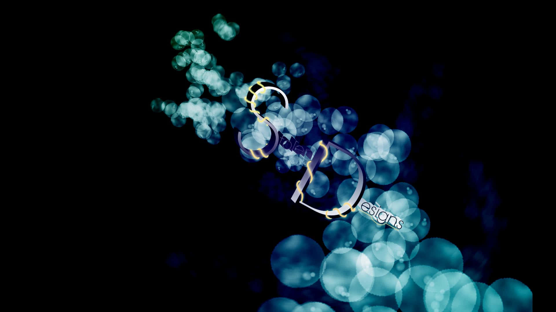 Effective Green Bubbles [wallpaper] Background