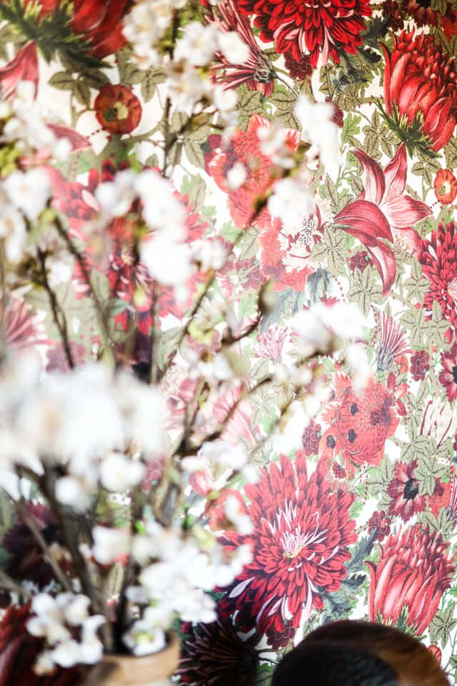 Effective Red Flowers [wallpaper] Background