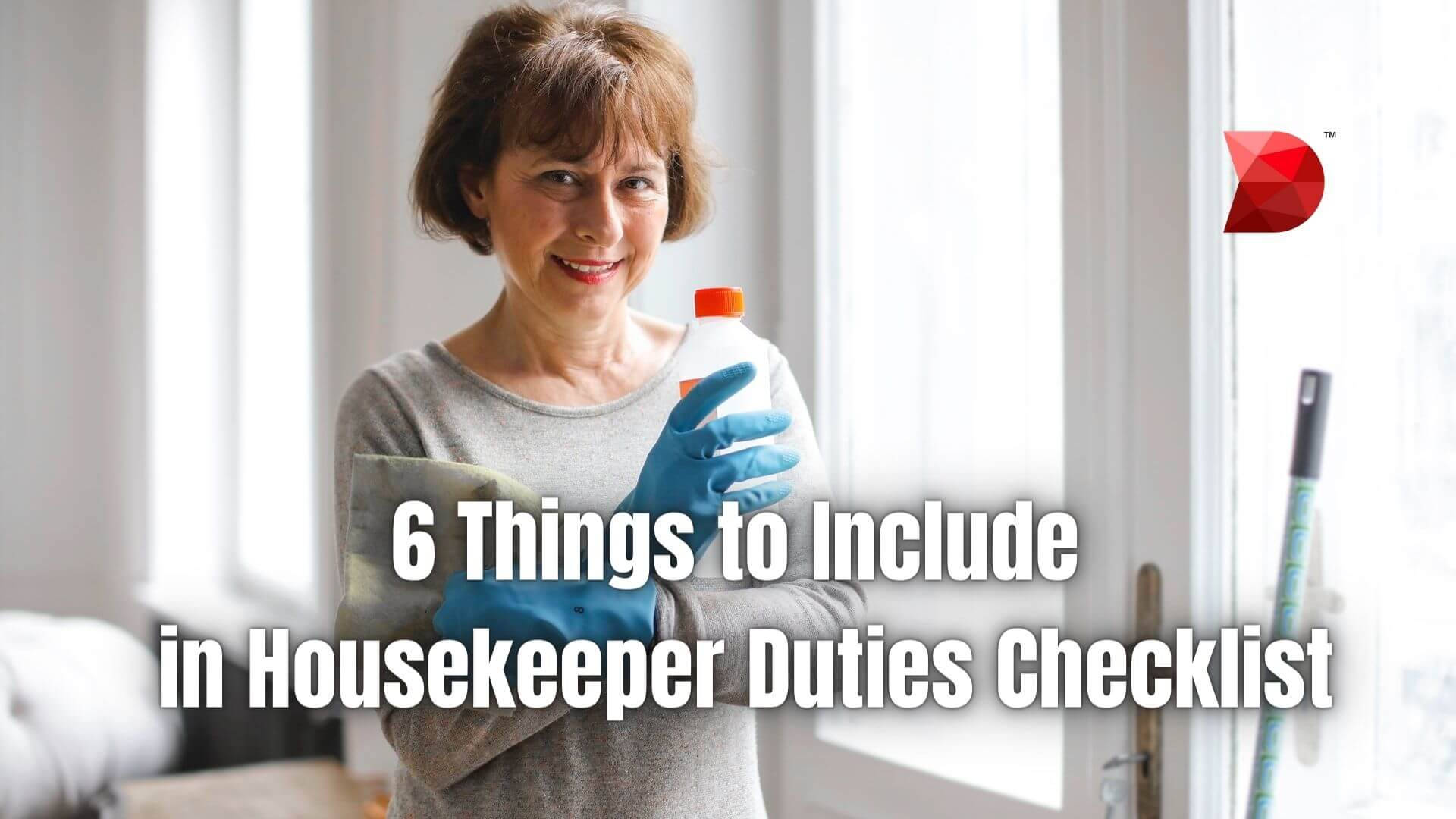 Efficient Housekeeper Completing Daily Tasks