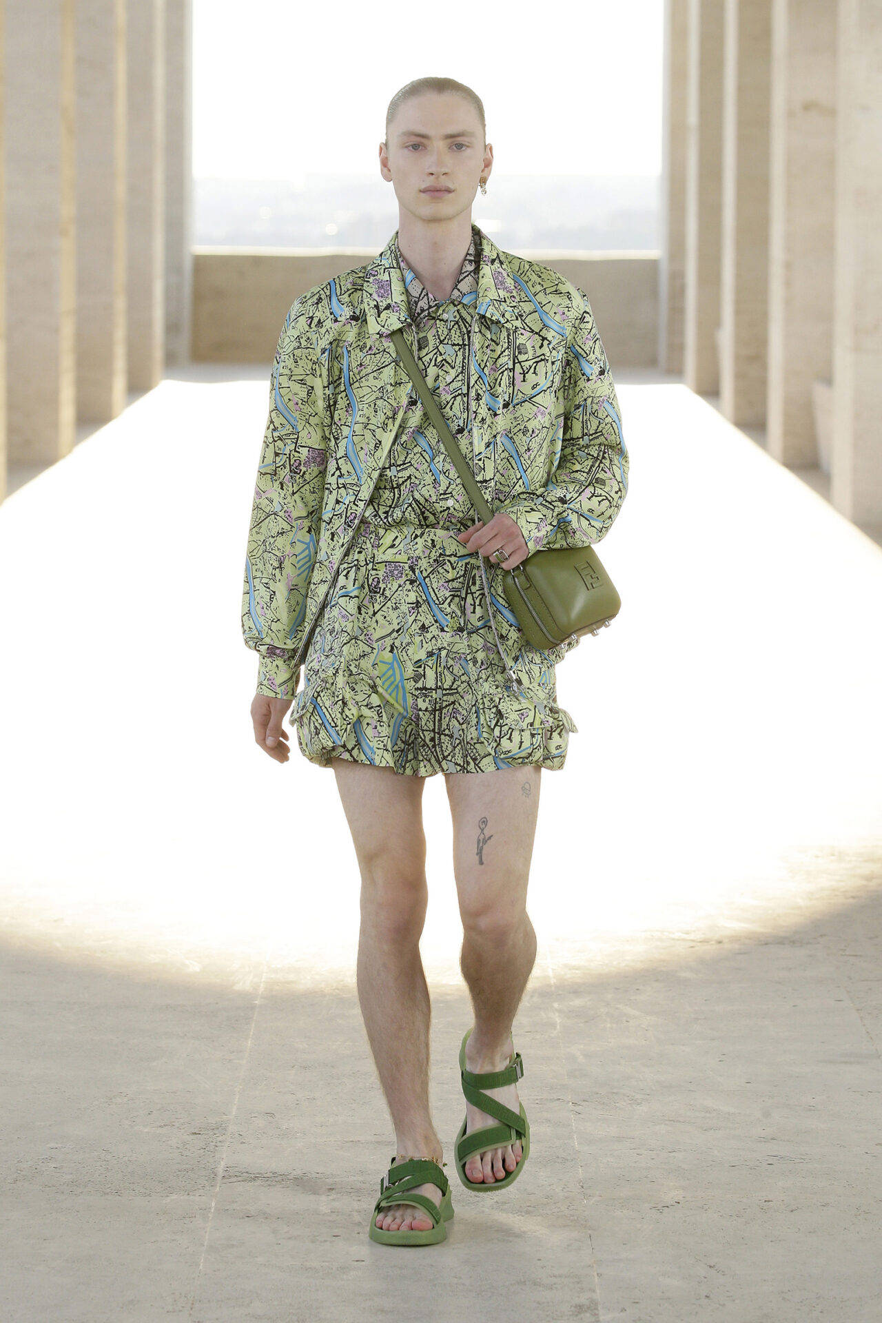 Effortless Style With Fendi Green Outfit Background