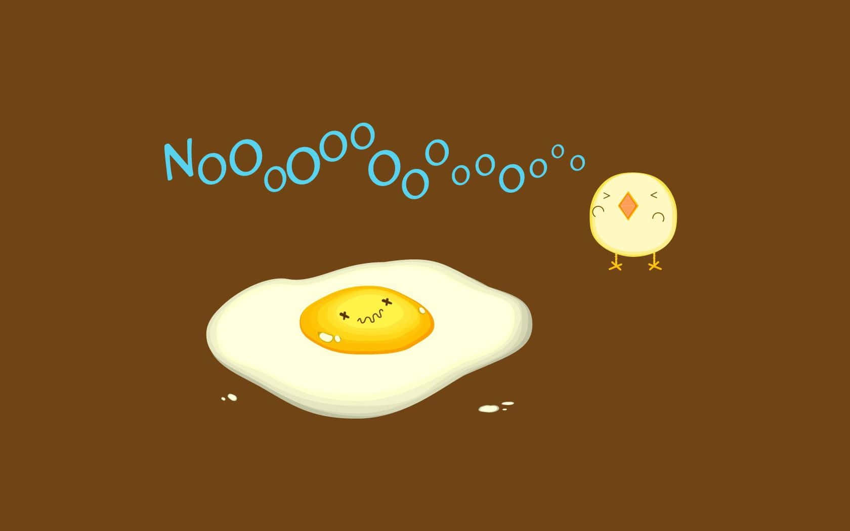 Egg And Bird Funny Simple Desktop