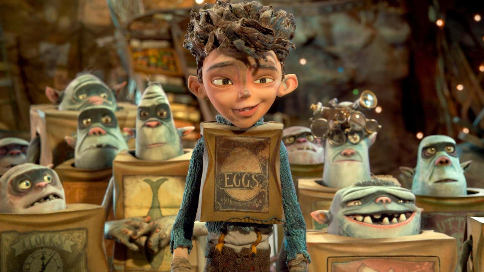 Eggs In Front Of The Boxtrolls