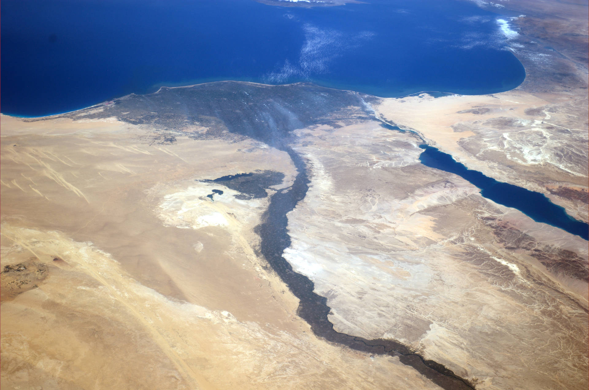 Egypt Nile River Satellite