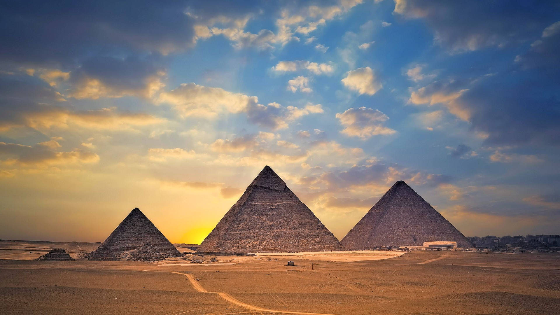 Egypt Pyramids Of Giza Background