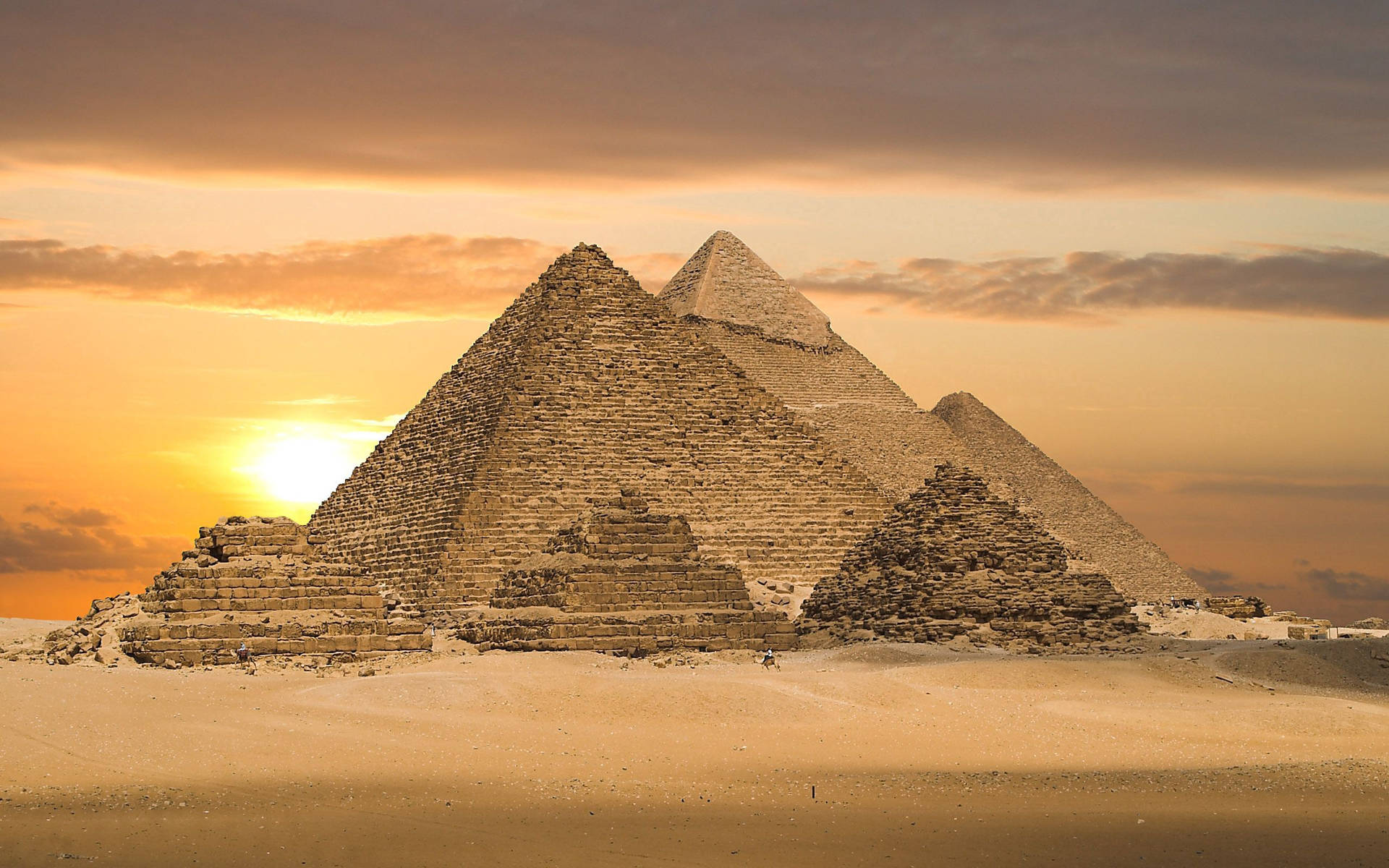 Egyptian Desert Pyramids Background