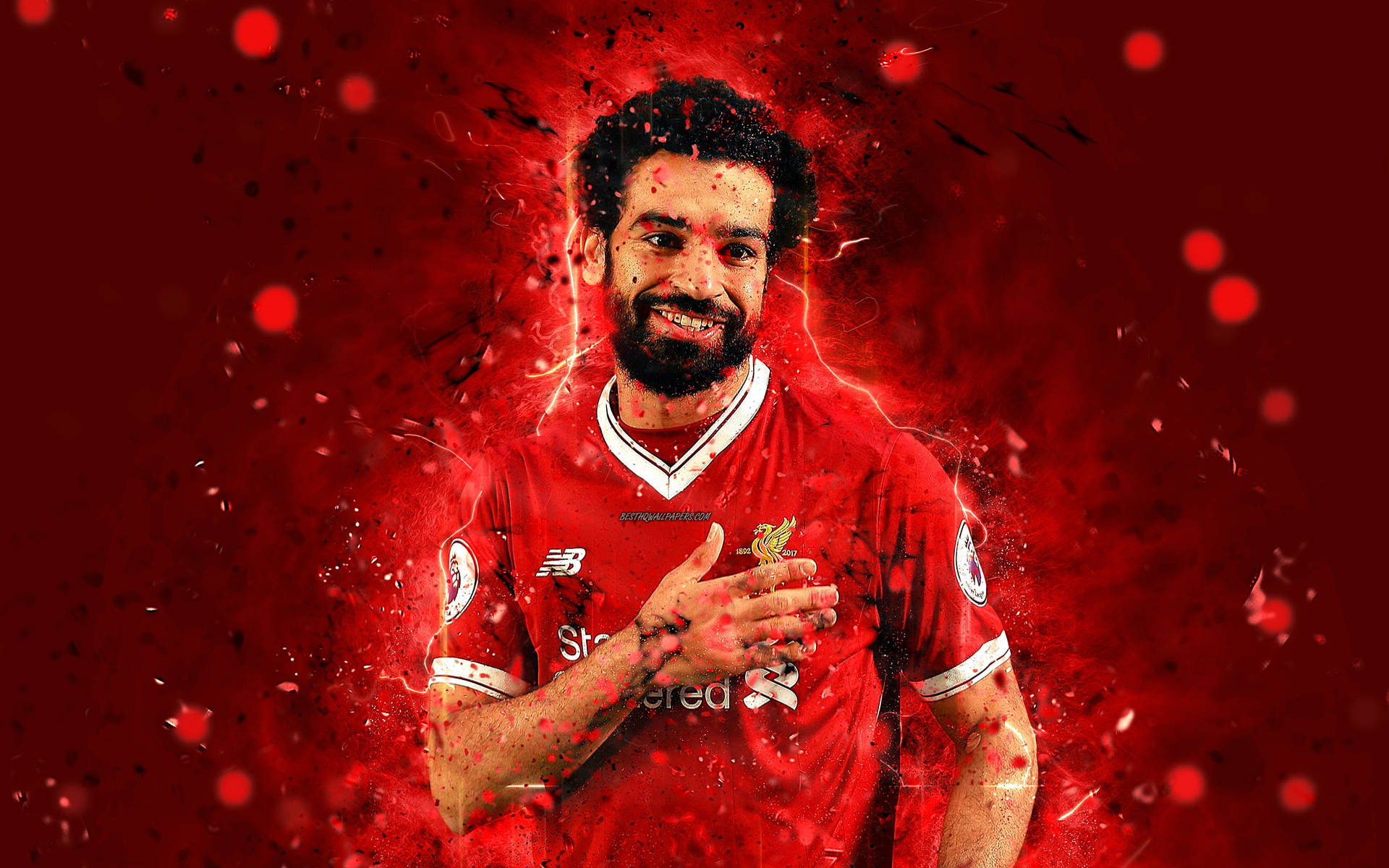 Egyptian Player Mohamed Liverpool 4k Background