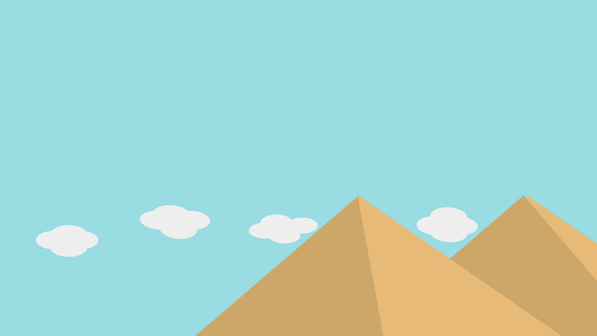Egyptian Pyramid Cartoon Background