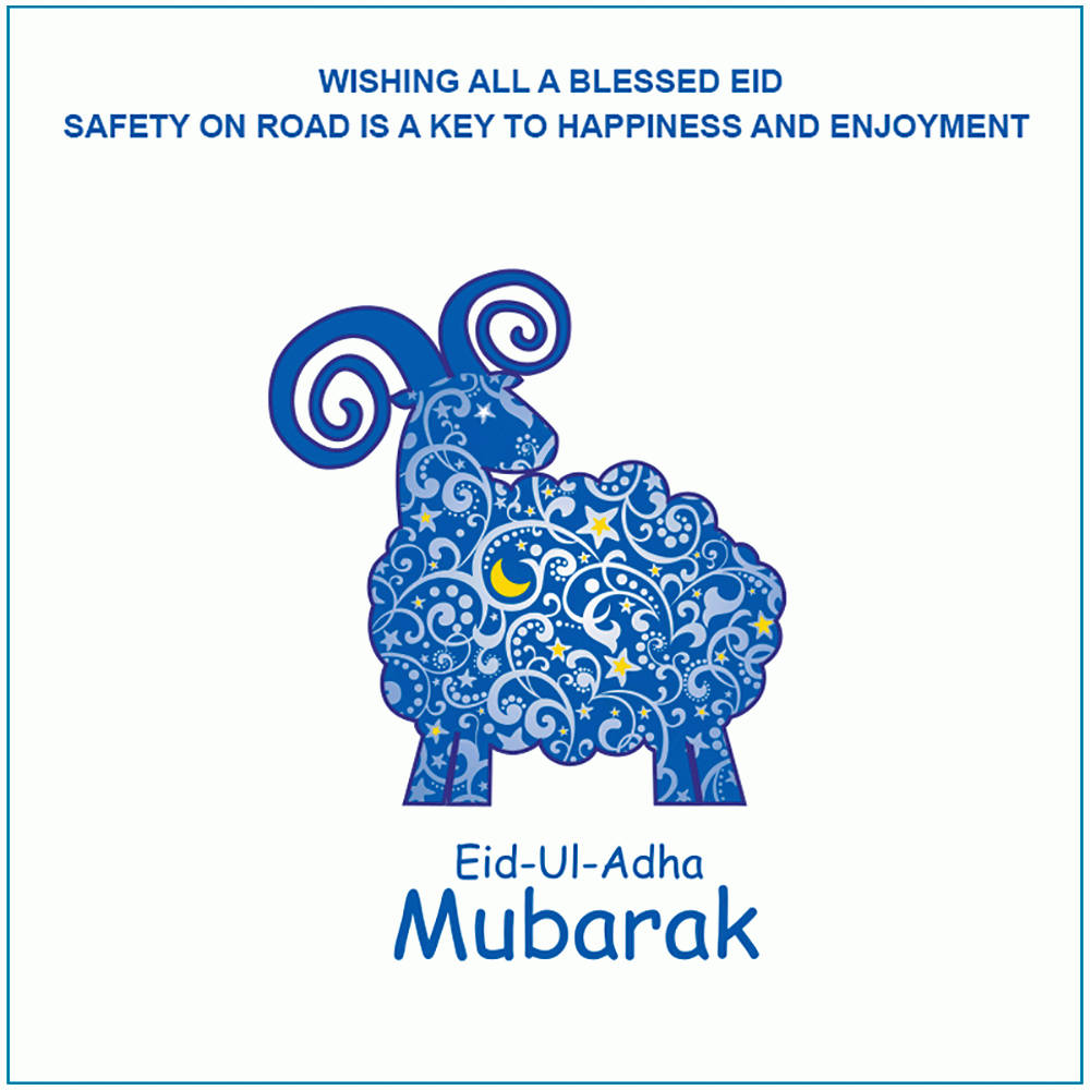 Eid-ul-adha Mubarak Blessed Wish Background