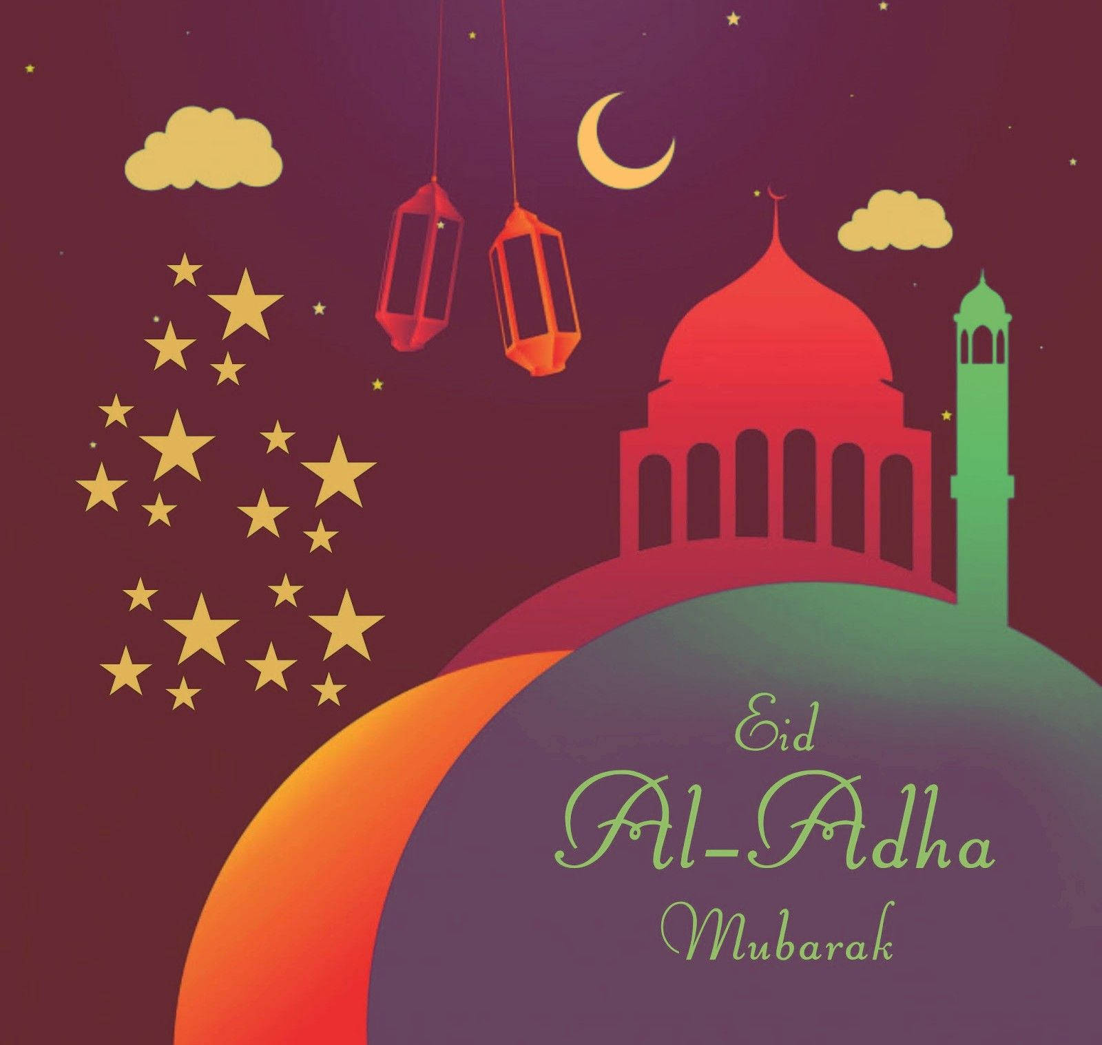 Eid-ul-adha Mubarak Digital Art Background