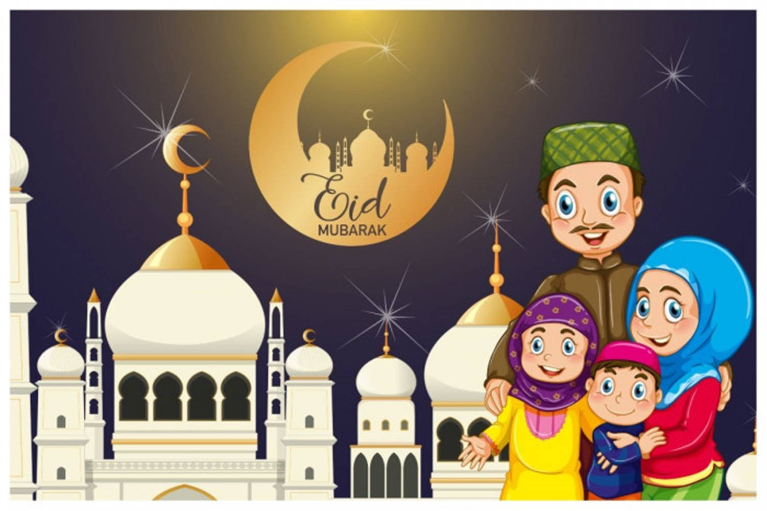 Eid-ul-adha Mubarak Family Gathering Background