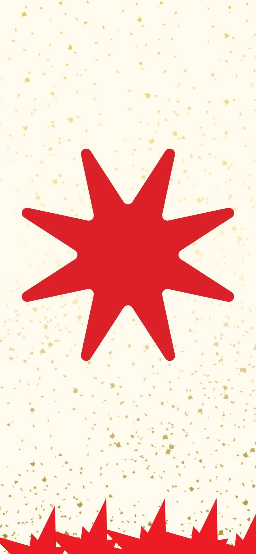 Eight Angled Red Star Background
