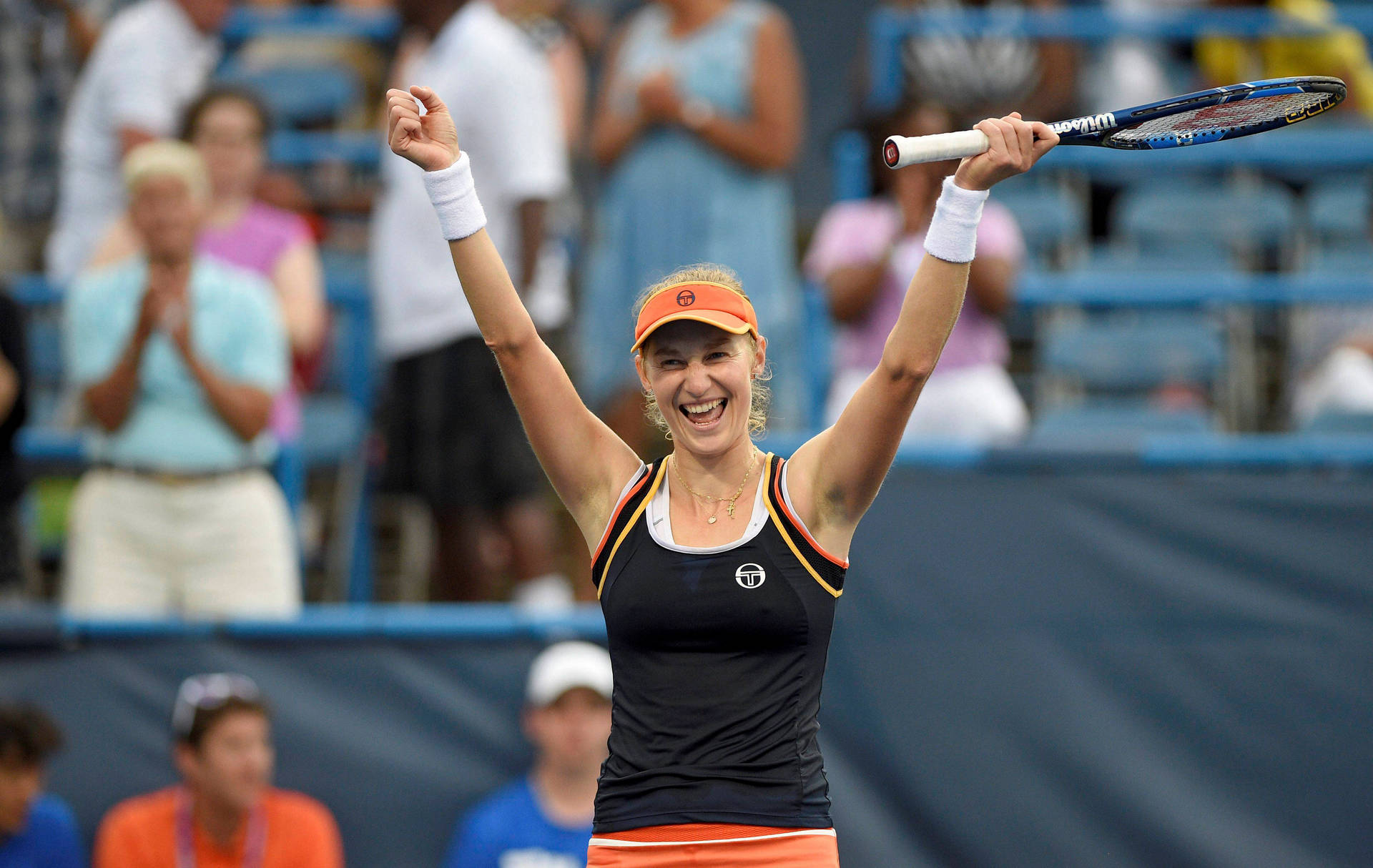 Ekaterina Makarova Exulting In Triumph Background