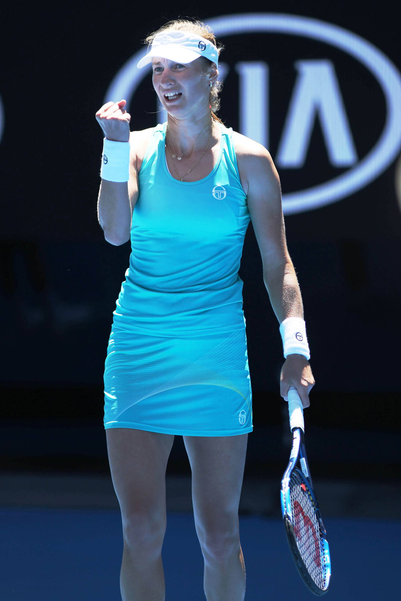 Ekaterina Makarova Fist Pump Background