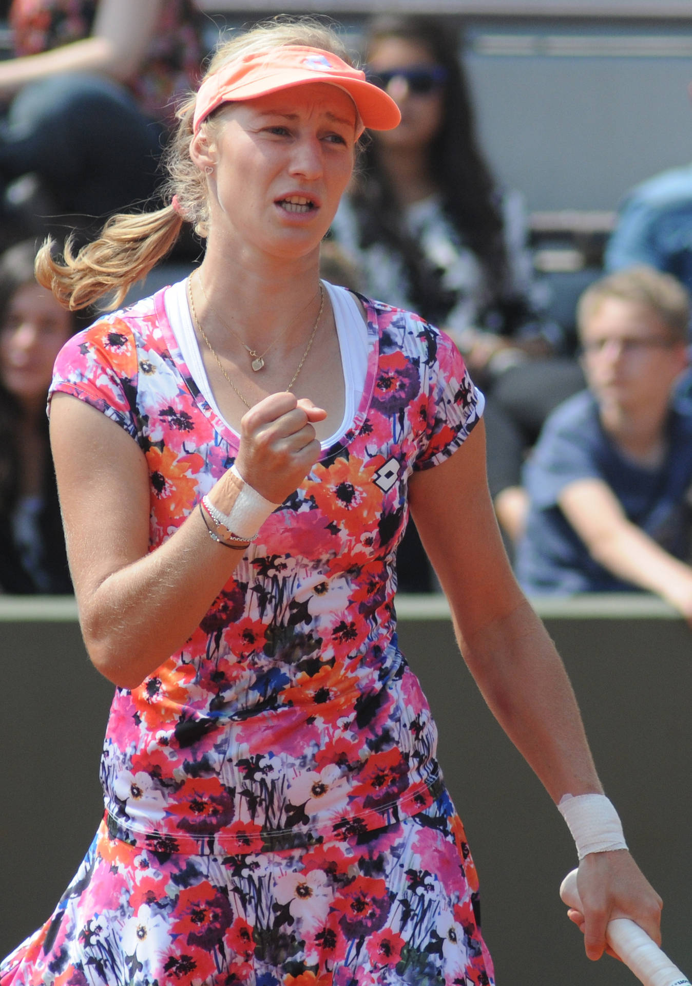 Ekaterina Makarova Floral Tennis Dress Background