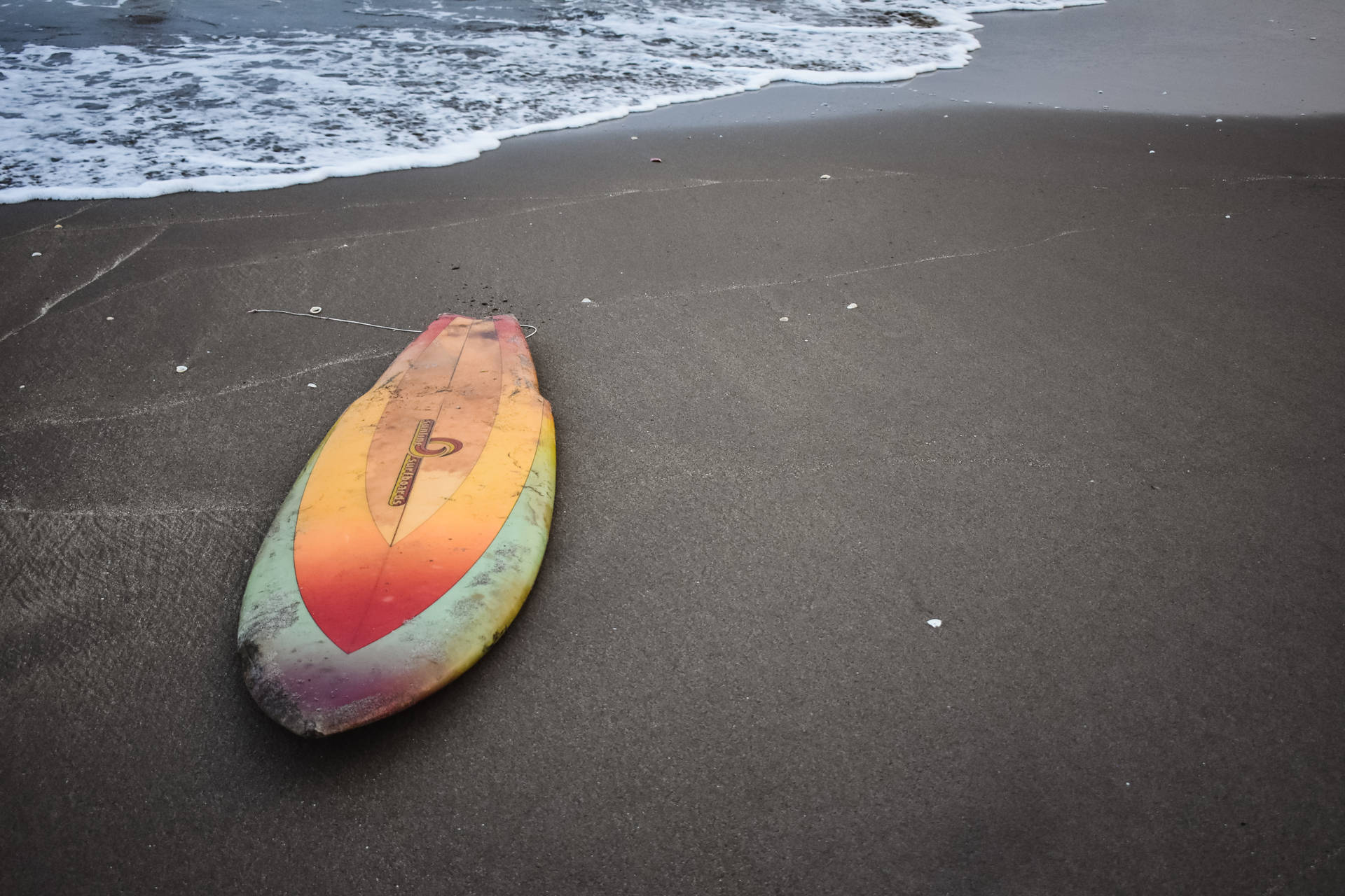 El Salvador Beach With Surfboard