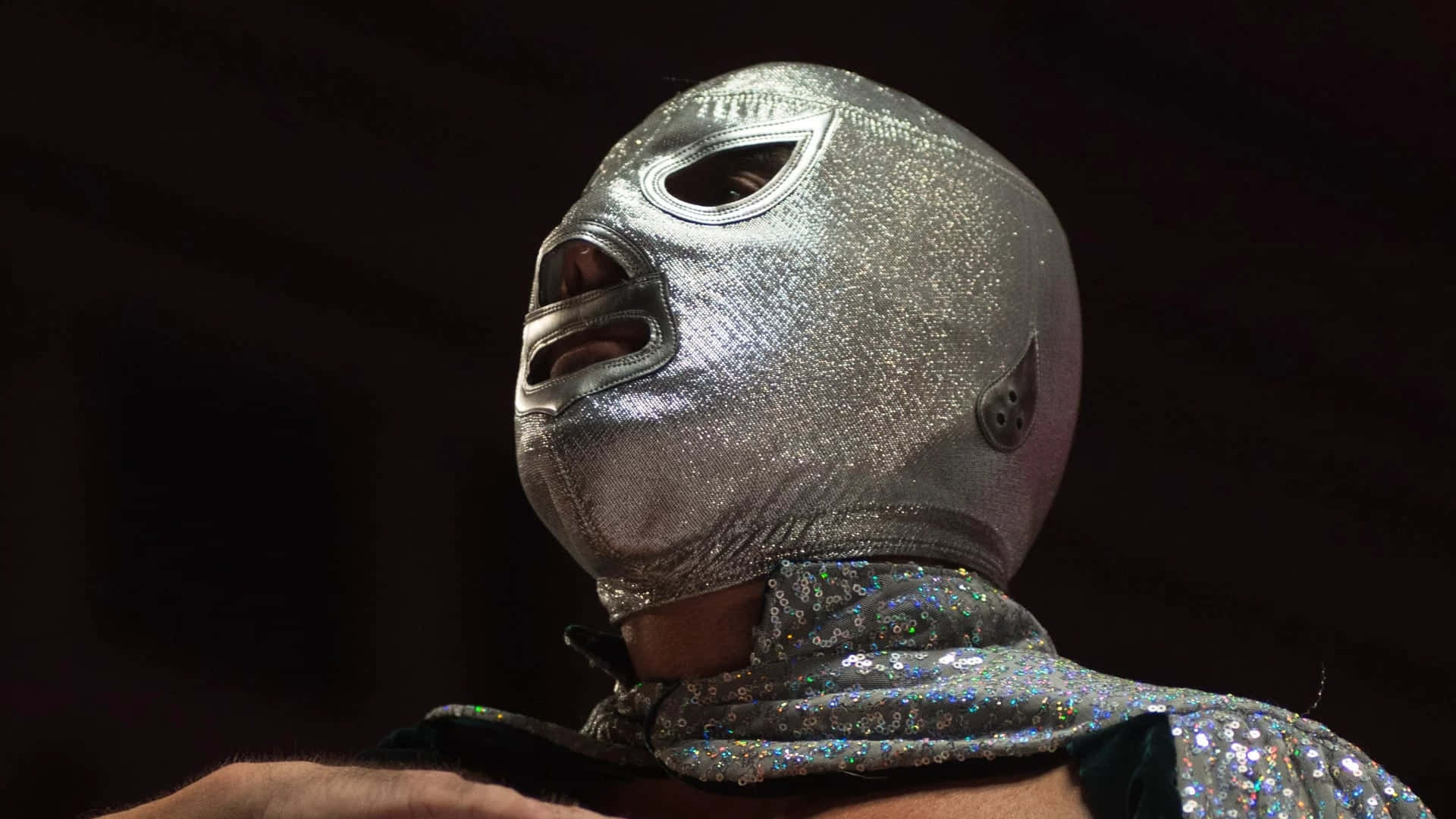 El Santo Silver Mask Background