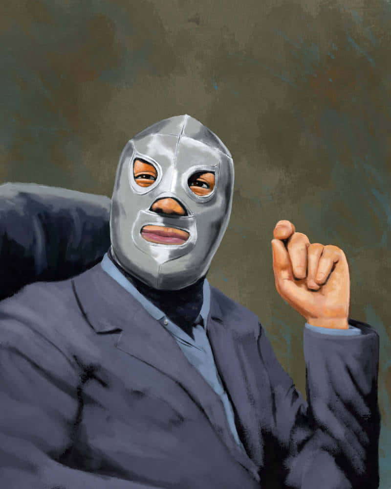El Santo Silver Masked Wrestler Background