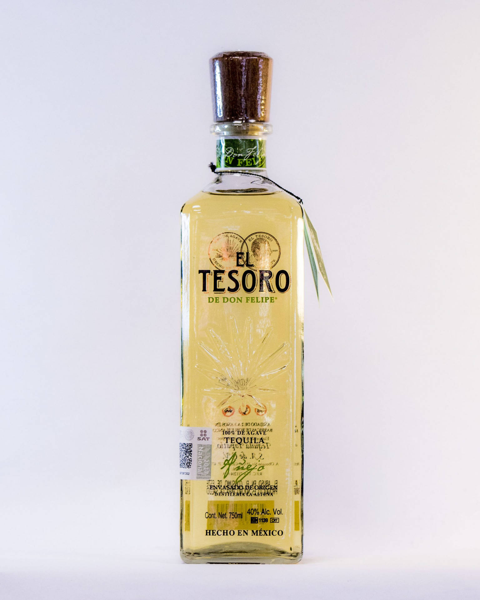 El Tesoro De Don Felipe Tequila Bottle Background