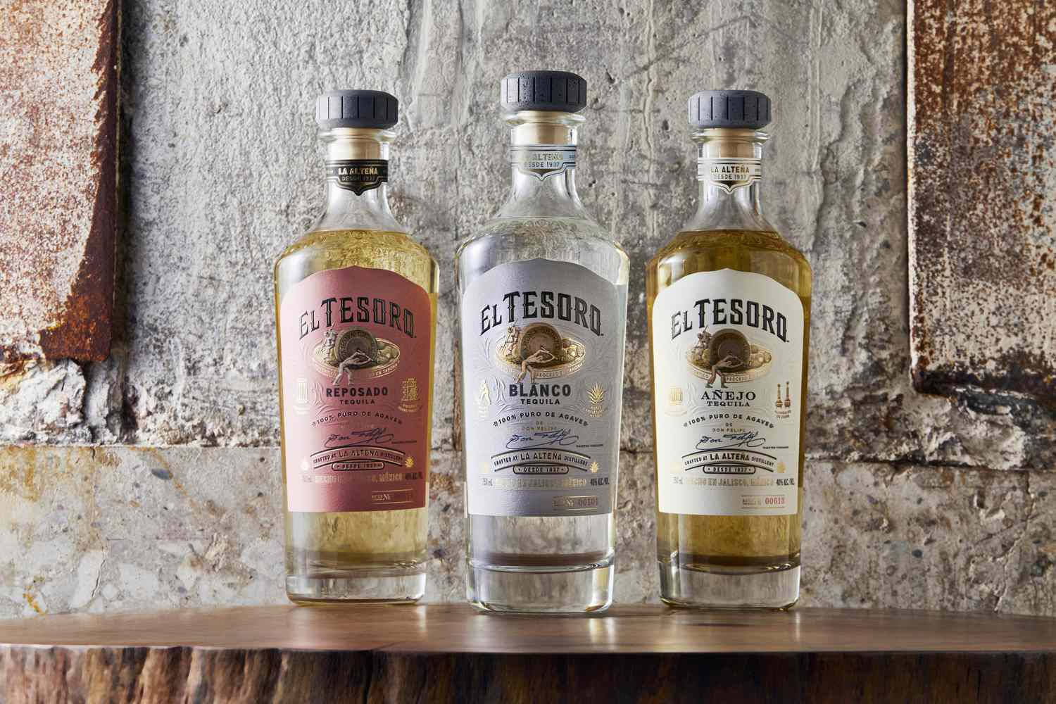 El Tesoro Reposado, Blanco, Añejo Tequilas