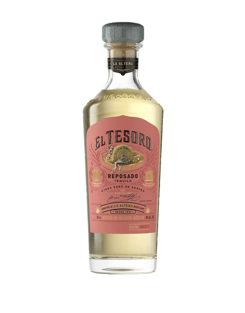 El Tesoro Reposado Tequila Bottle