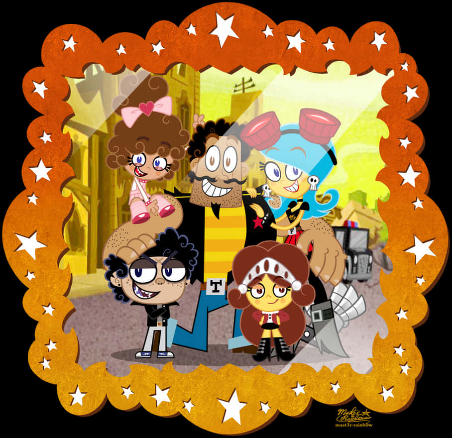 El Tigre The Adventures Of Manny Rivera Family Portrait Background