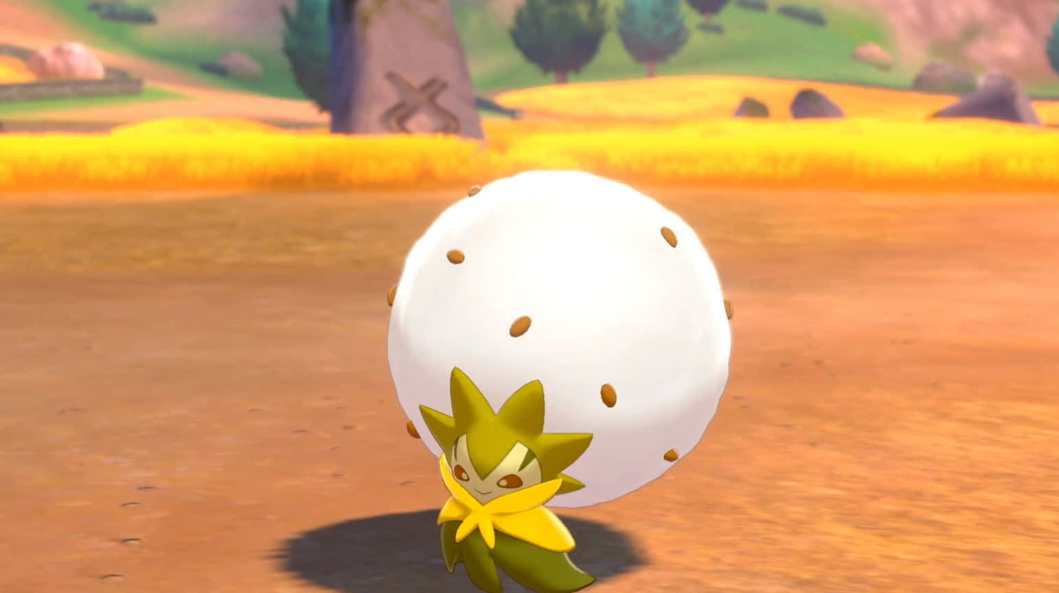 Eldegoss In Video Game Background