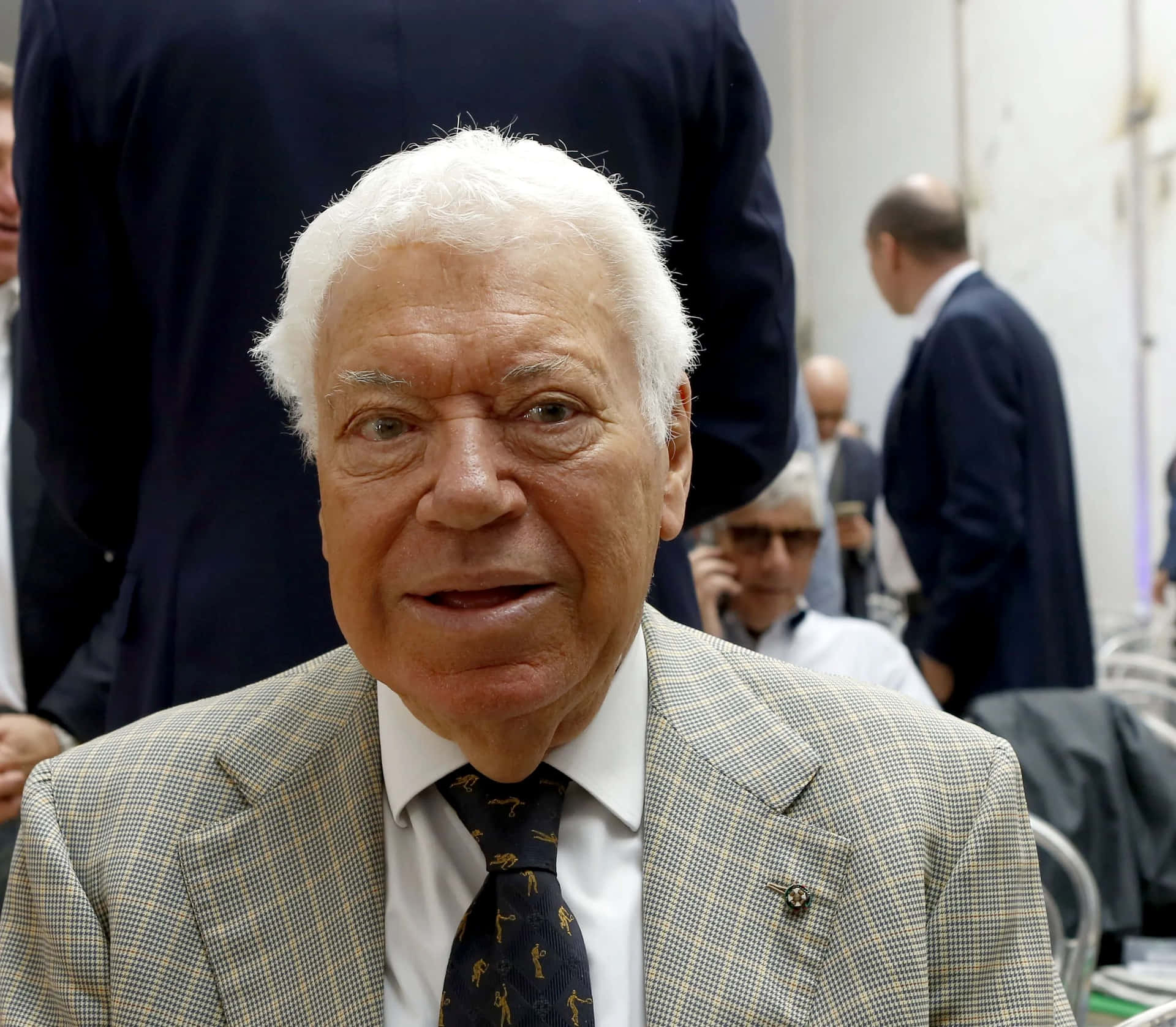 Elderly_ Gentleman_ At_ Event Background