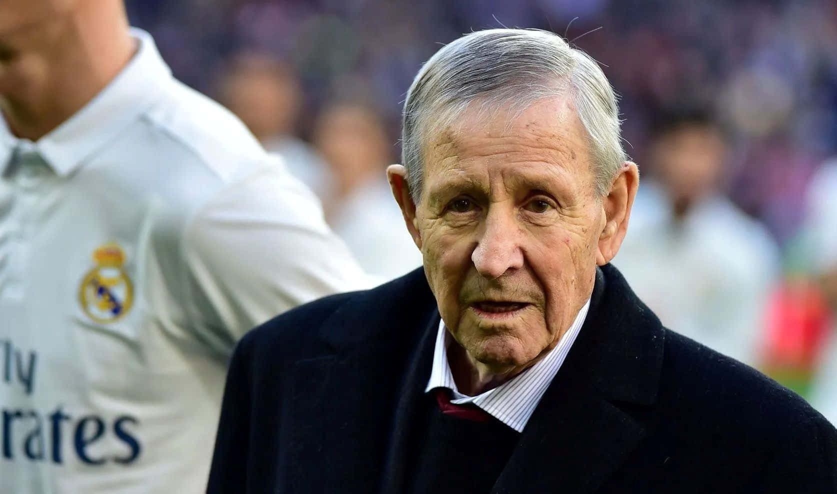 Elderly Gentlemanat Football Event Background