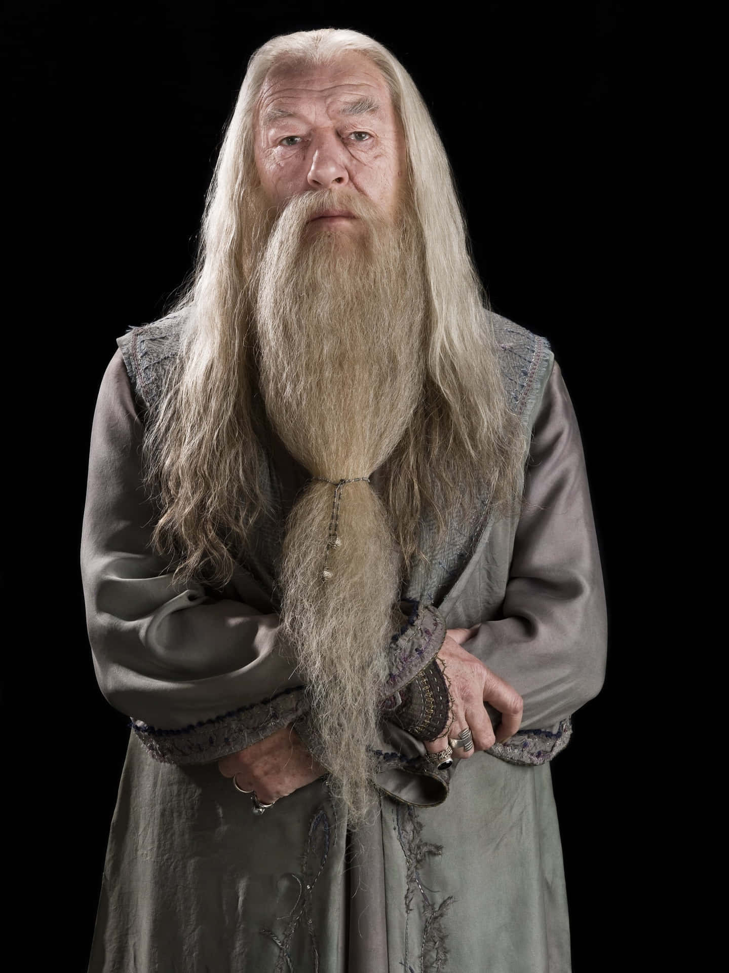 Elderly Wizard Costume Portrait Background