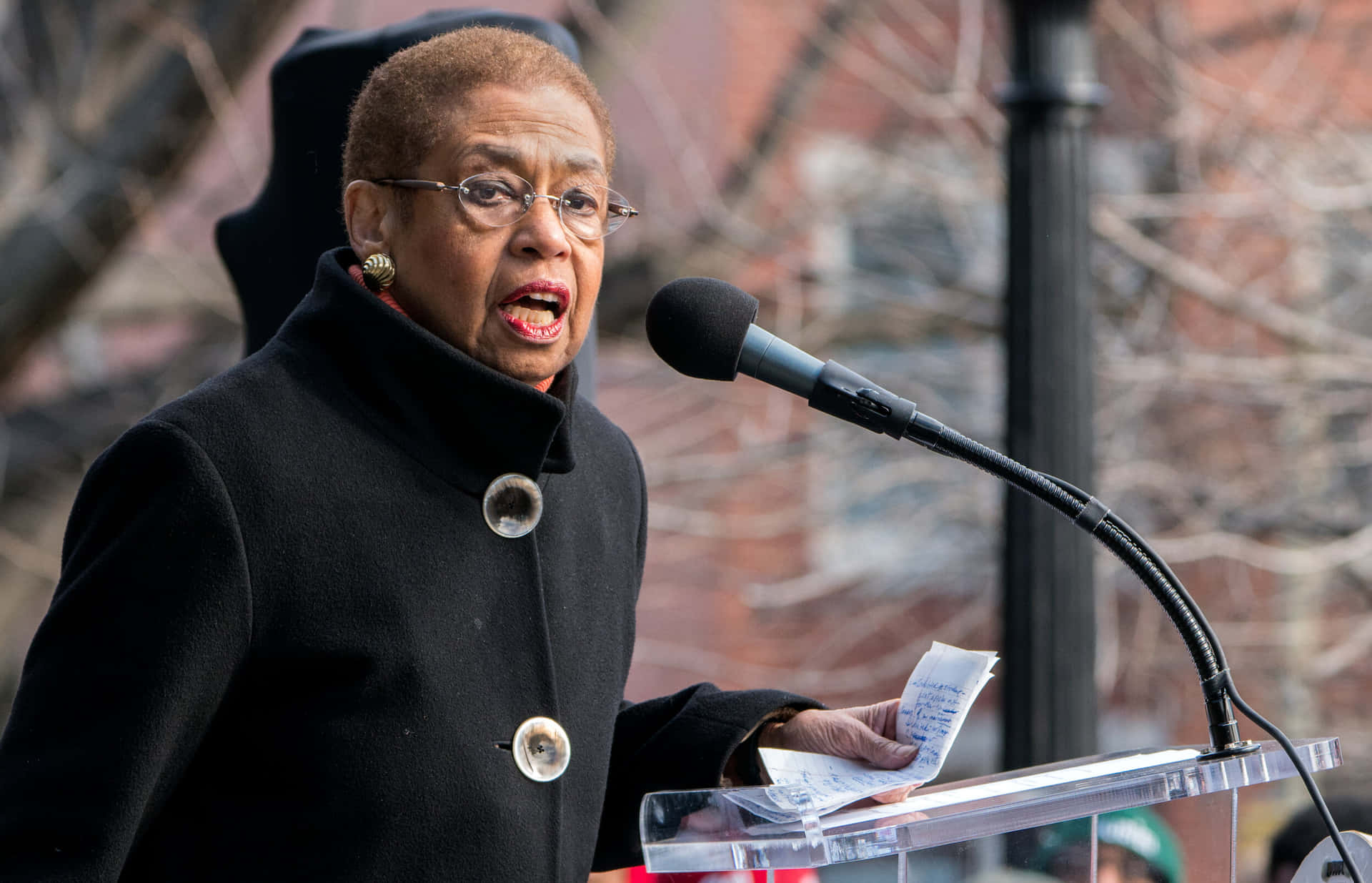 Eleanor Holmes Norton Delivering A Passionate Speech