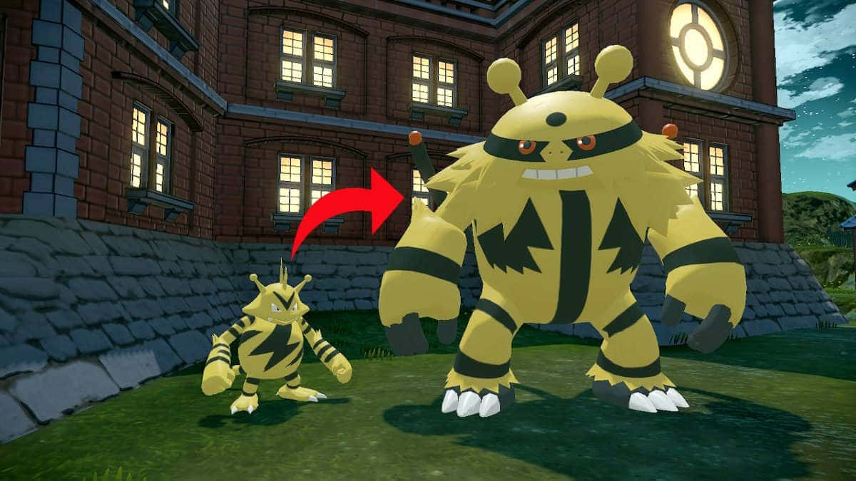 Electabuzz Charging Energy In Pokemon Battle Background