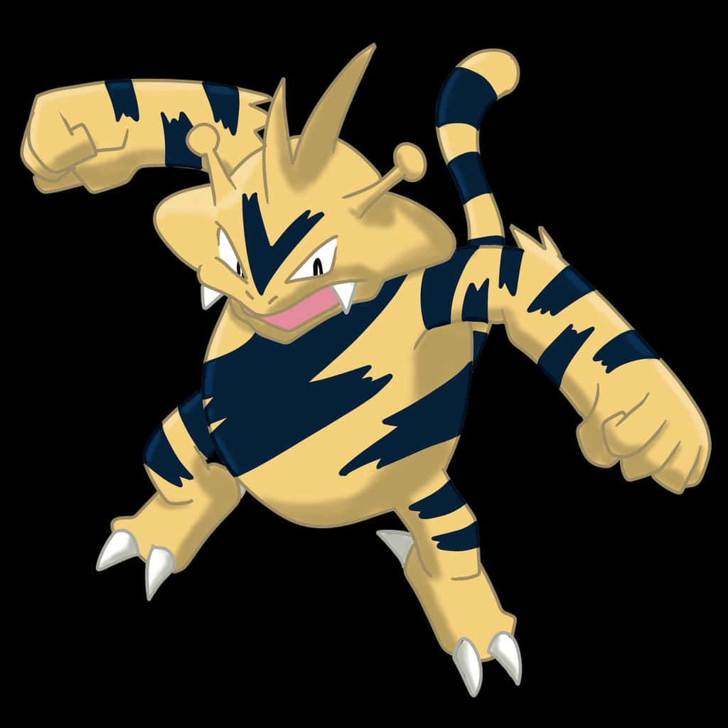 Electabuzz In Punching Pose Background
