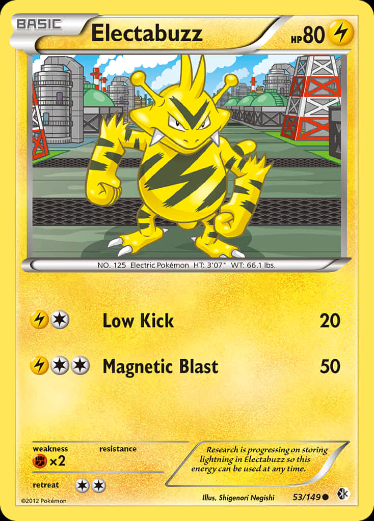 Electabuzz Trading Card Background