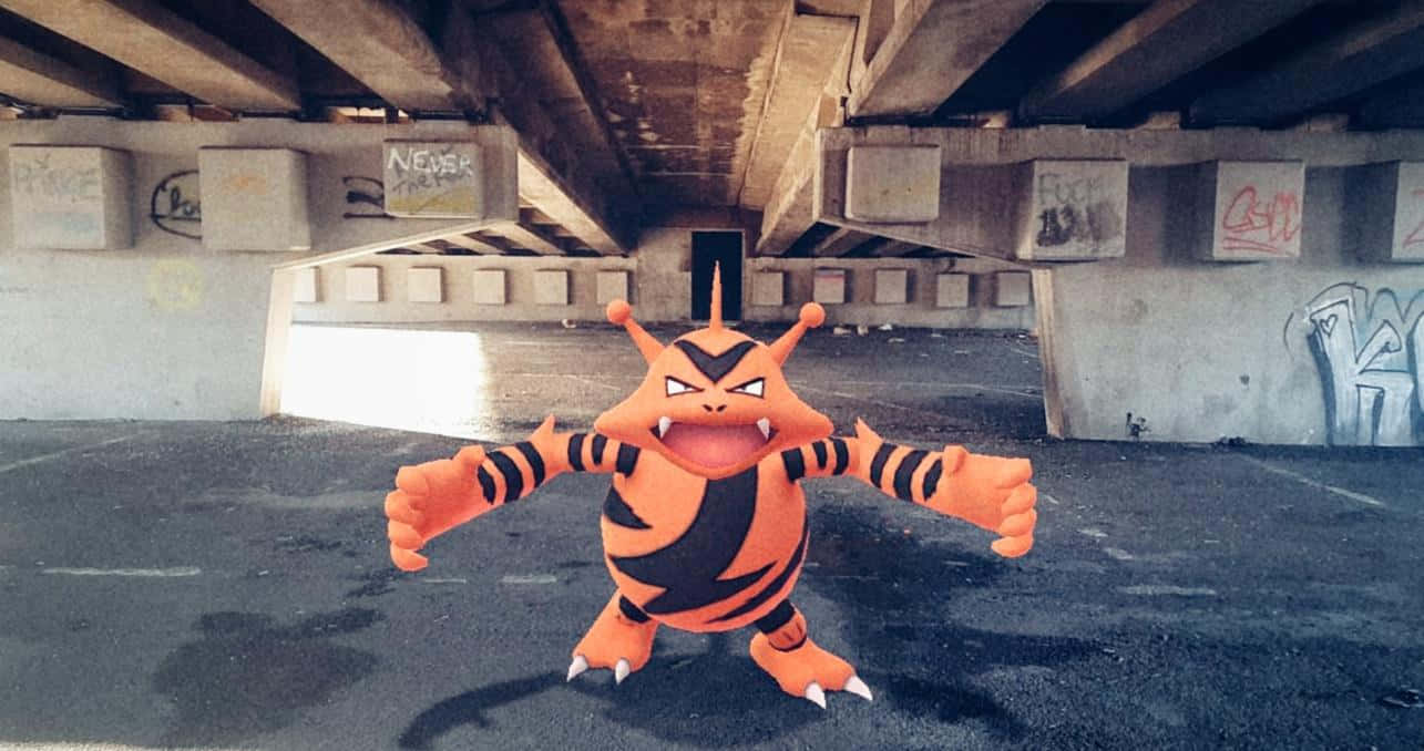 Electabuzz Under Highway Background