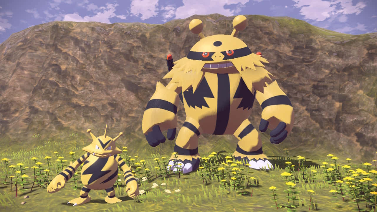 Electabuzz With Alpha Electivire Background