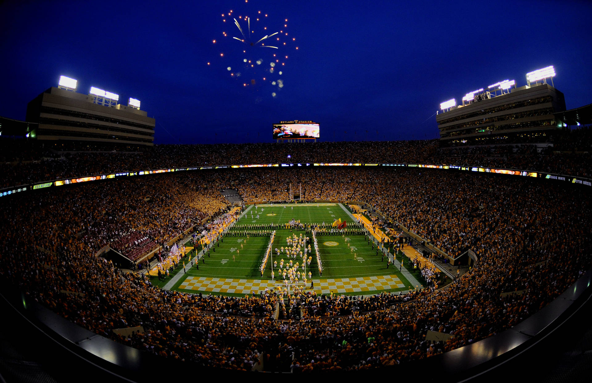 Electric Atmosphere At The University Of Tennessee Game Night