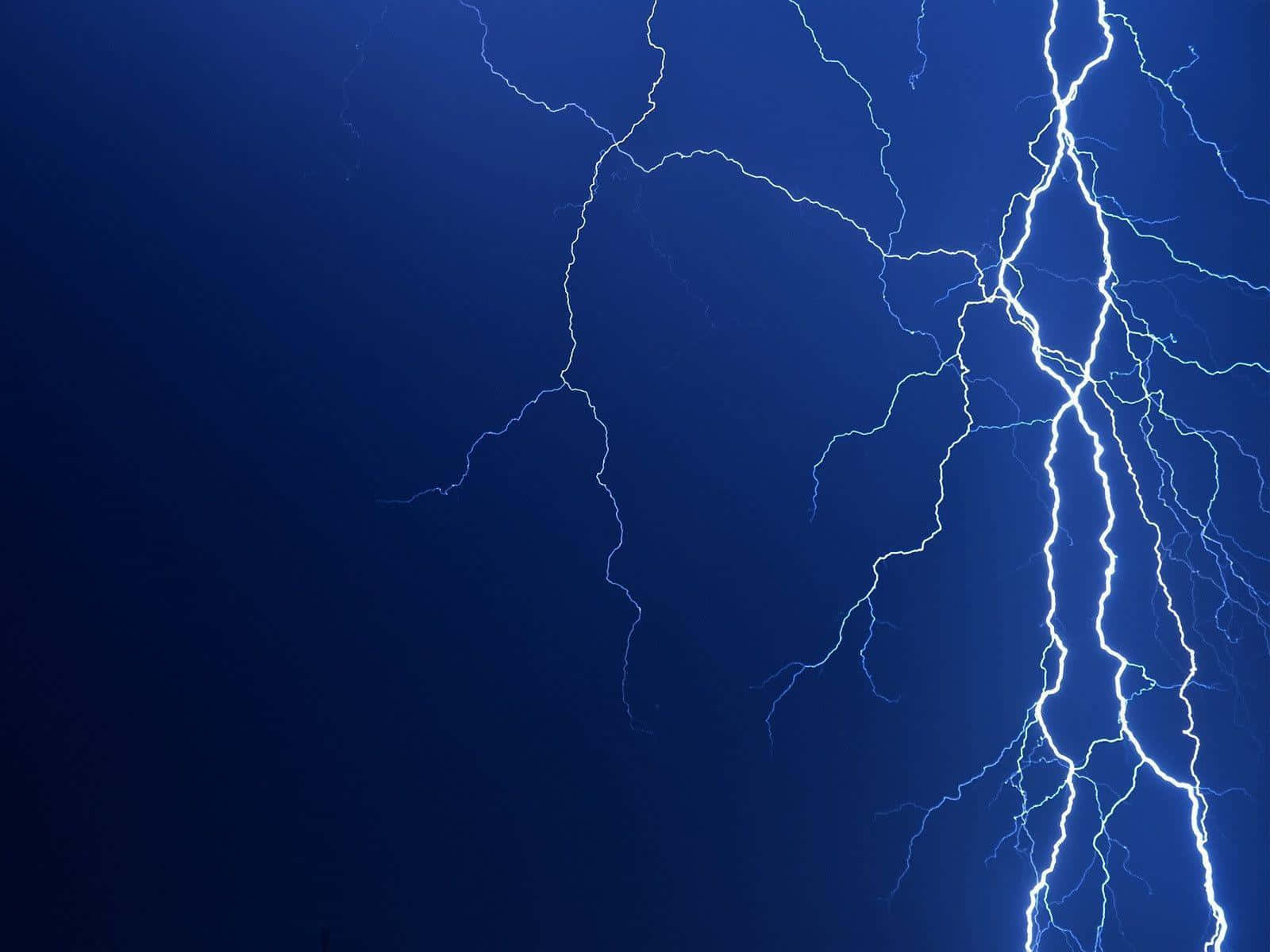 Electric Blue Lightning Background
