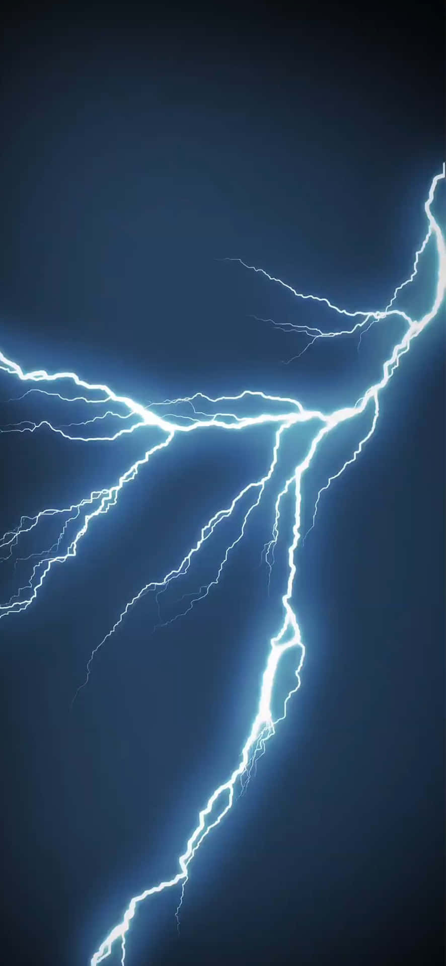 Electric Blue Lightningi Phone Wallpaper Background
