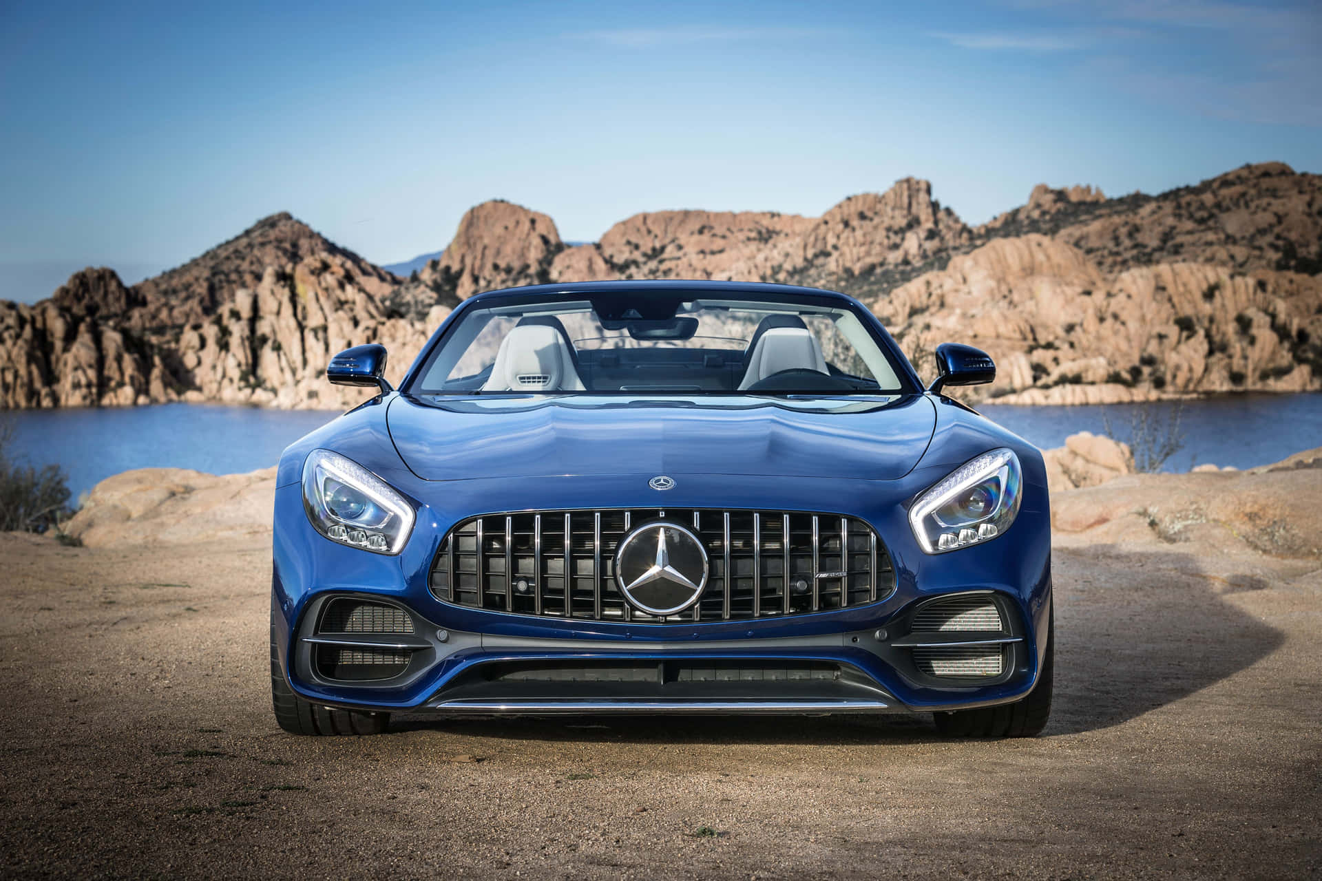 Electric Blue Mercedes Amg Gt