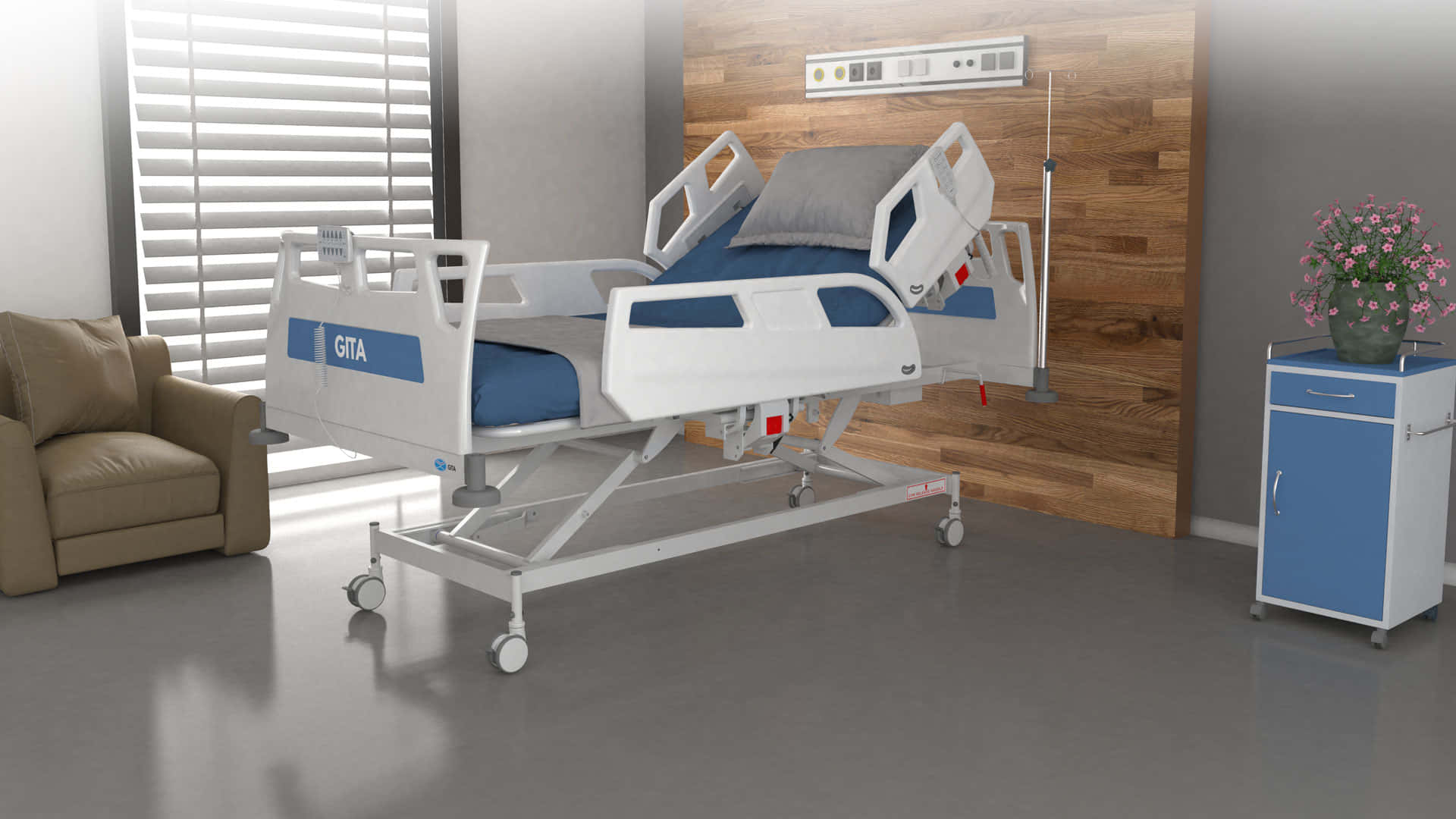 Electric Hospital Bed In Icu