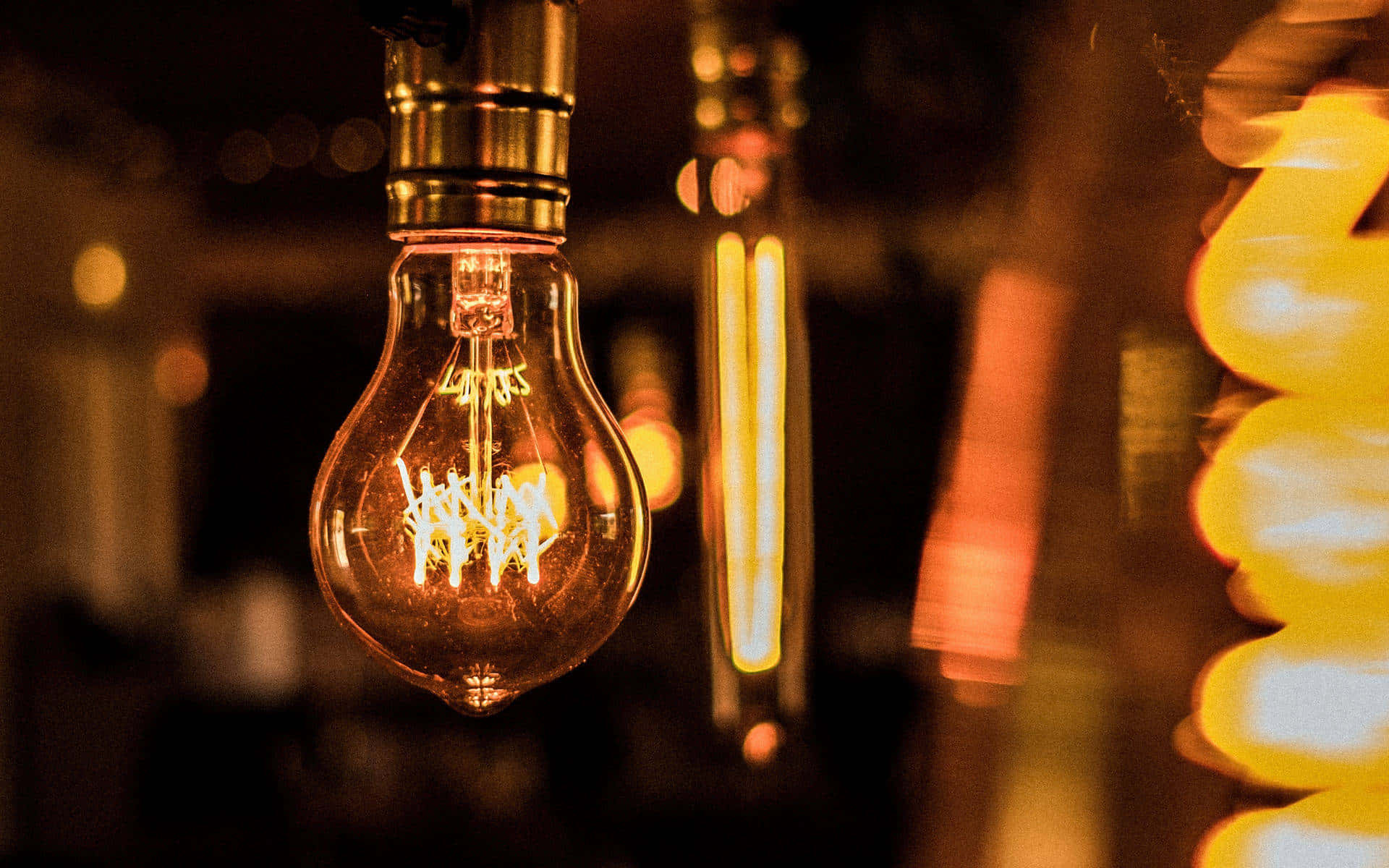 Electric Lamp Glow Background