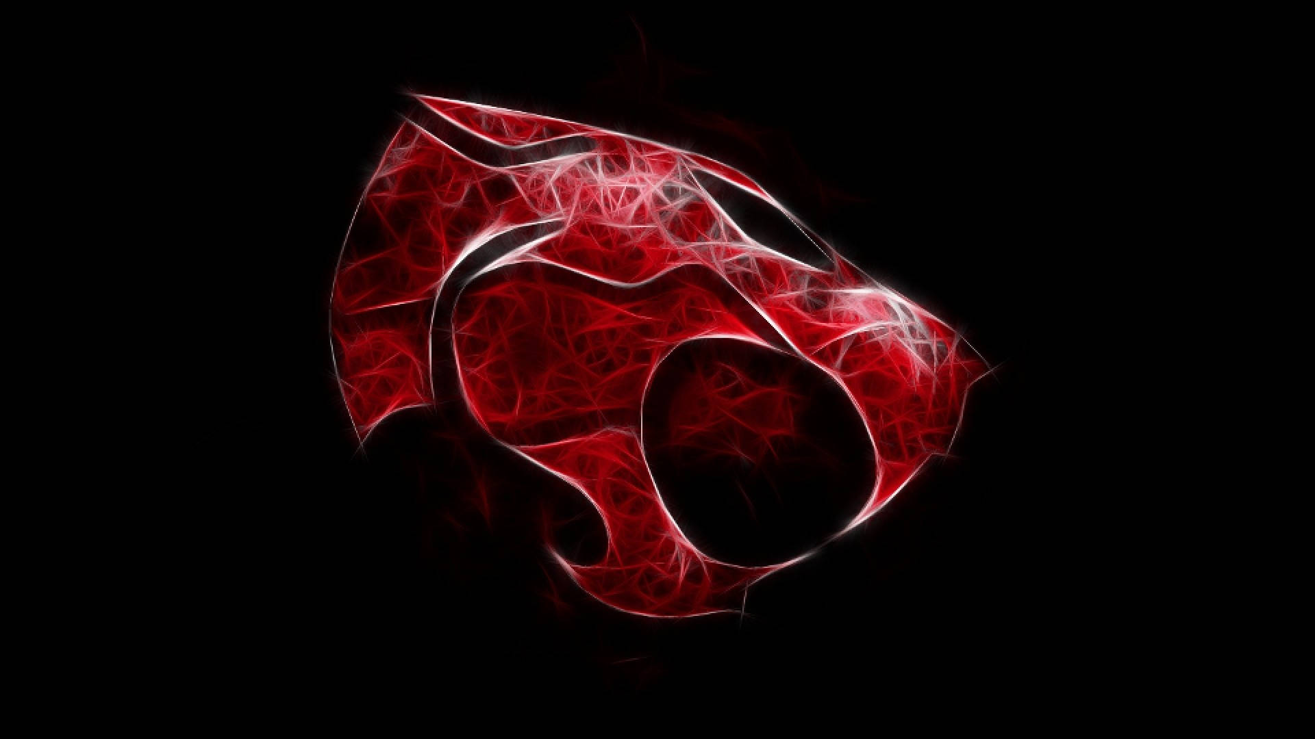 Electric Red Thundercats Logo Background