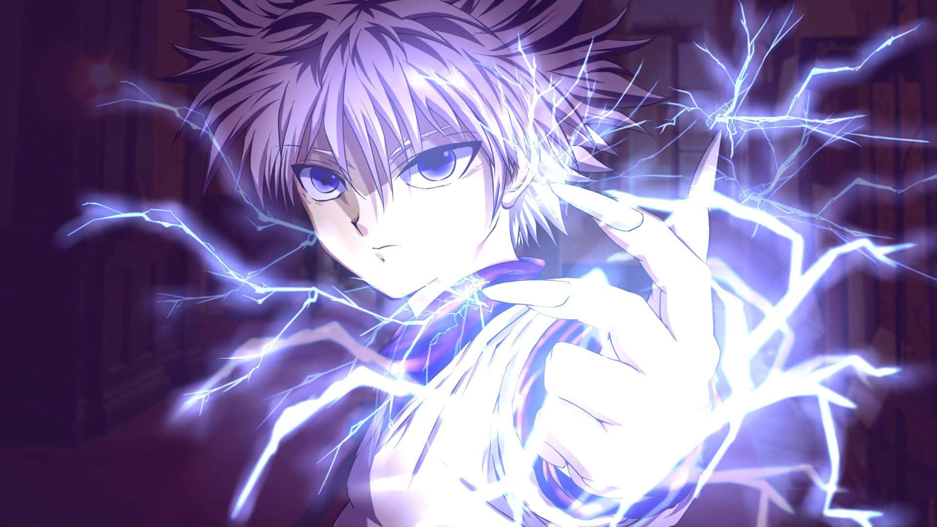 Electricity Killua Hxh Pfp Background